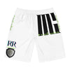 Rich Vibes RR Volt MG Tiger Shield White - Men's Board Shorts (AOP)