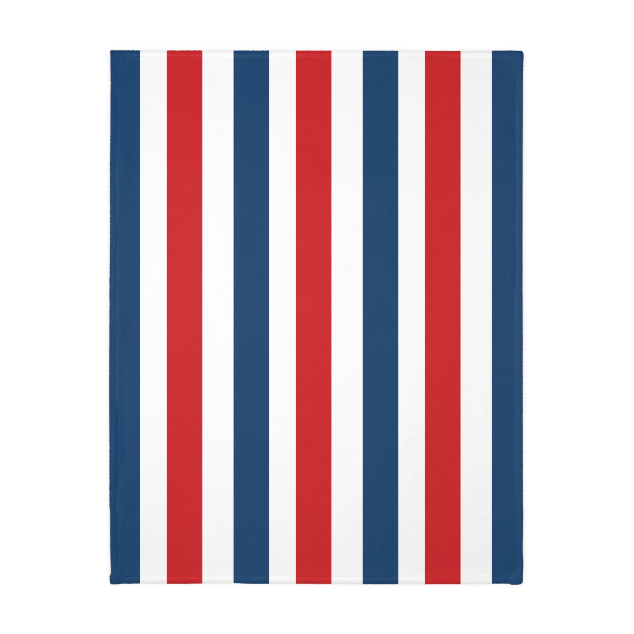 Stars and Stripes Red Velveteen Minky Blanket - (Two-sided print)