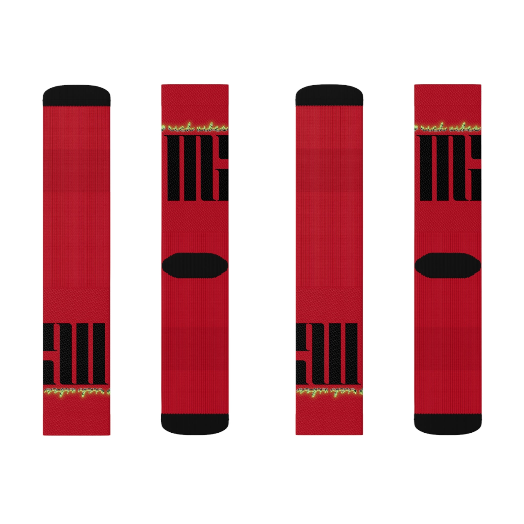 Rich Vibes Volt MG Red - Sublimation Socks