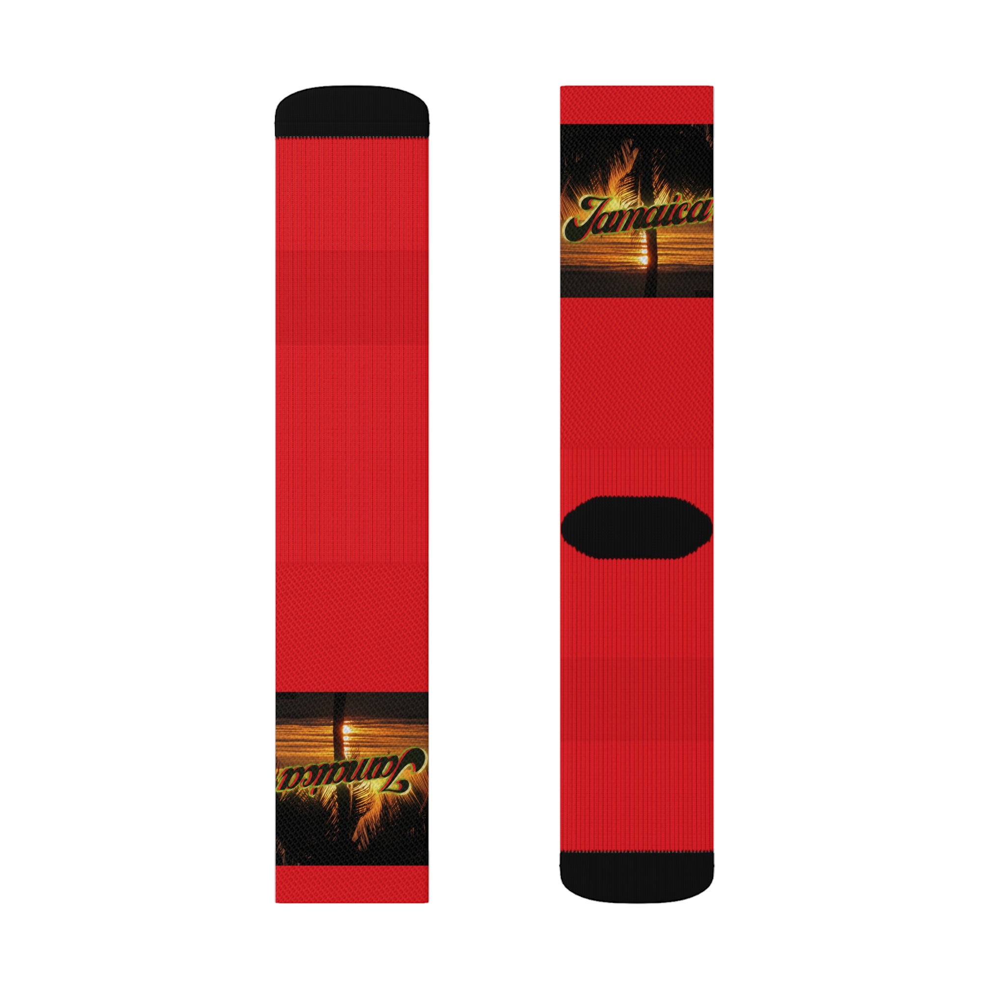 Rich Vibes Jamaica Sunset Infrared - Sublimation Socks