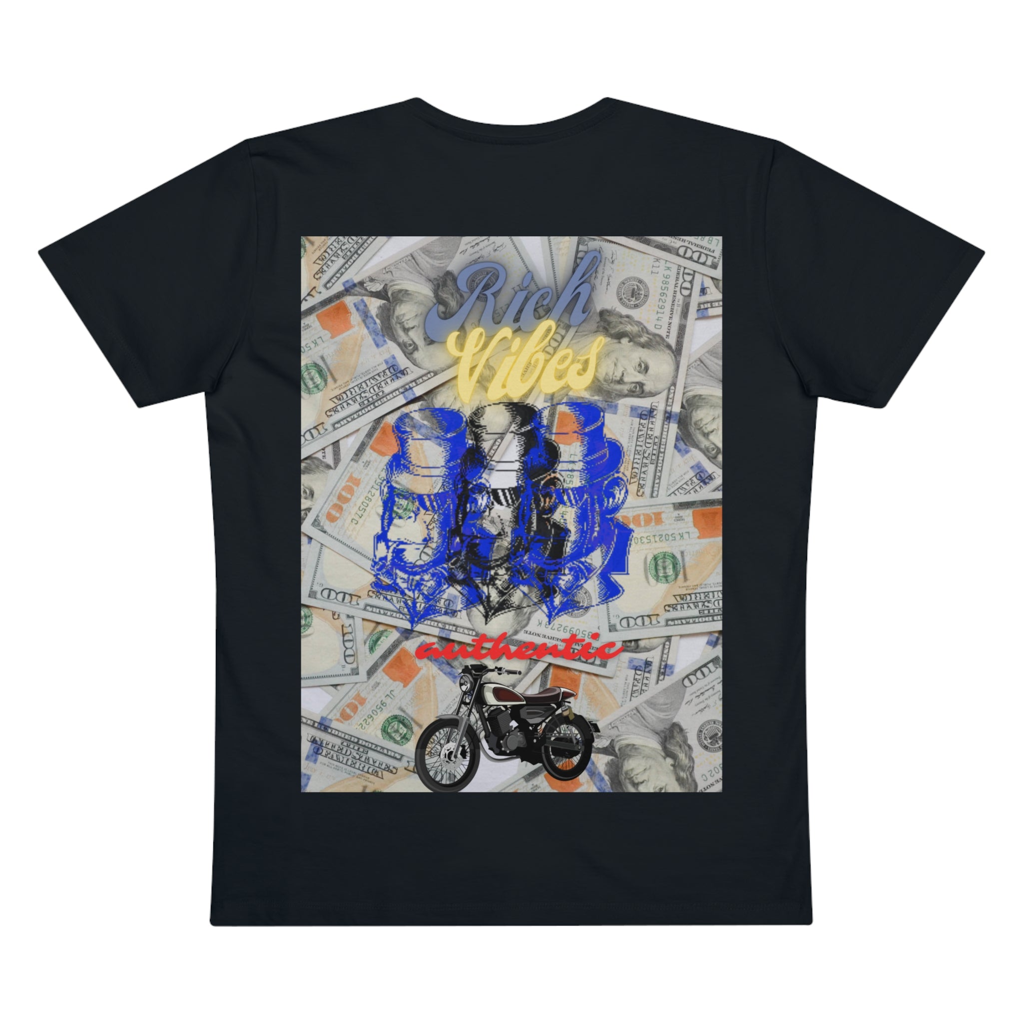 Rich Vibes RV Palm Tree Top Logo 3 Ape Benjamins - Men’s Presenter V-neck