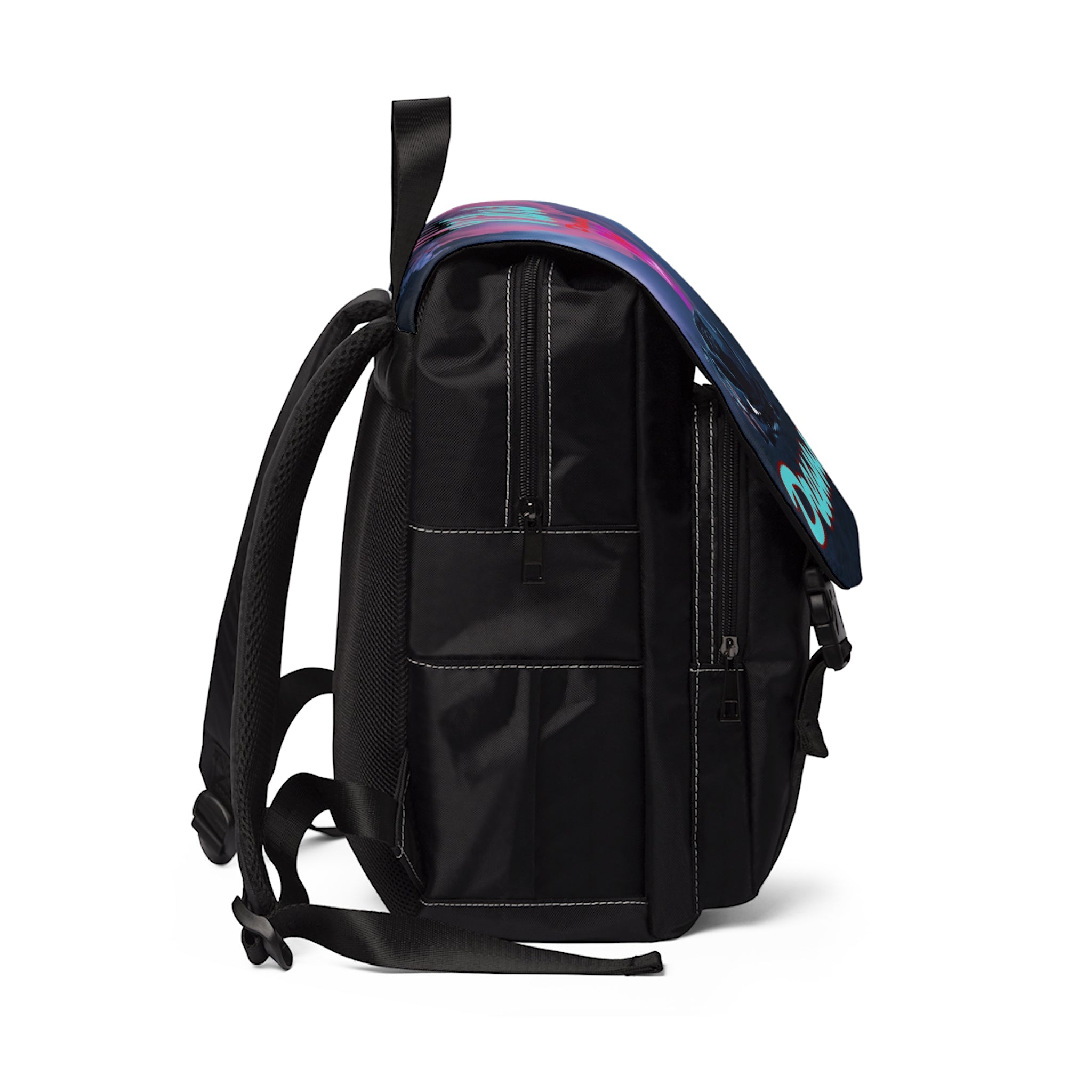 Rich Vibes Big Dreams Open 24/7 - Unisex Casual Shoulder Backpack
