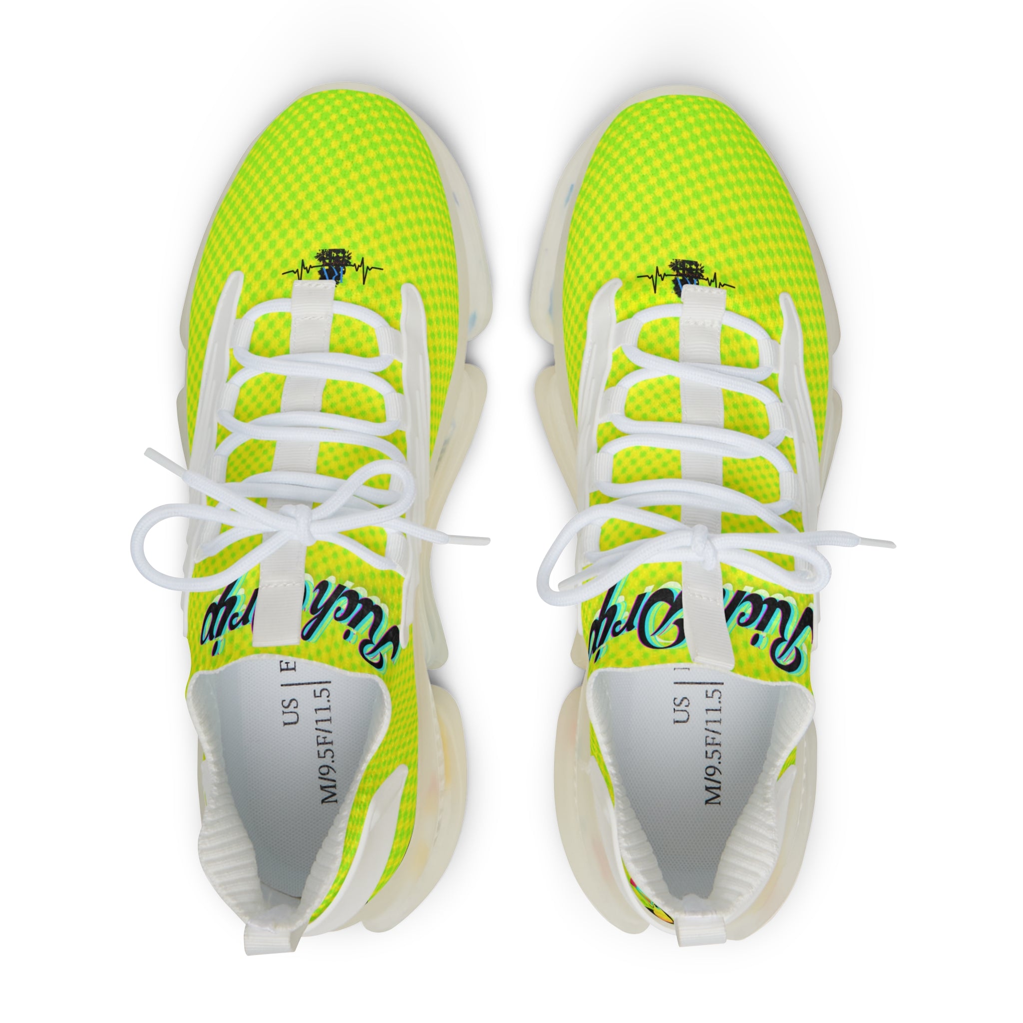 RV5 Pulse Tropical Lime Green Glow - Men's Mesh Sneakers Black