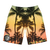 Rich Vibes Volt Pink Citrus Tiger Shield - Men's Board Shorts (AOP)