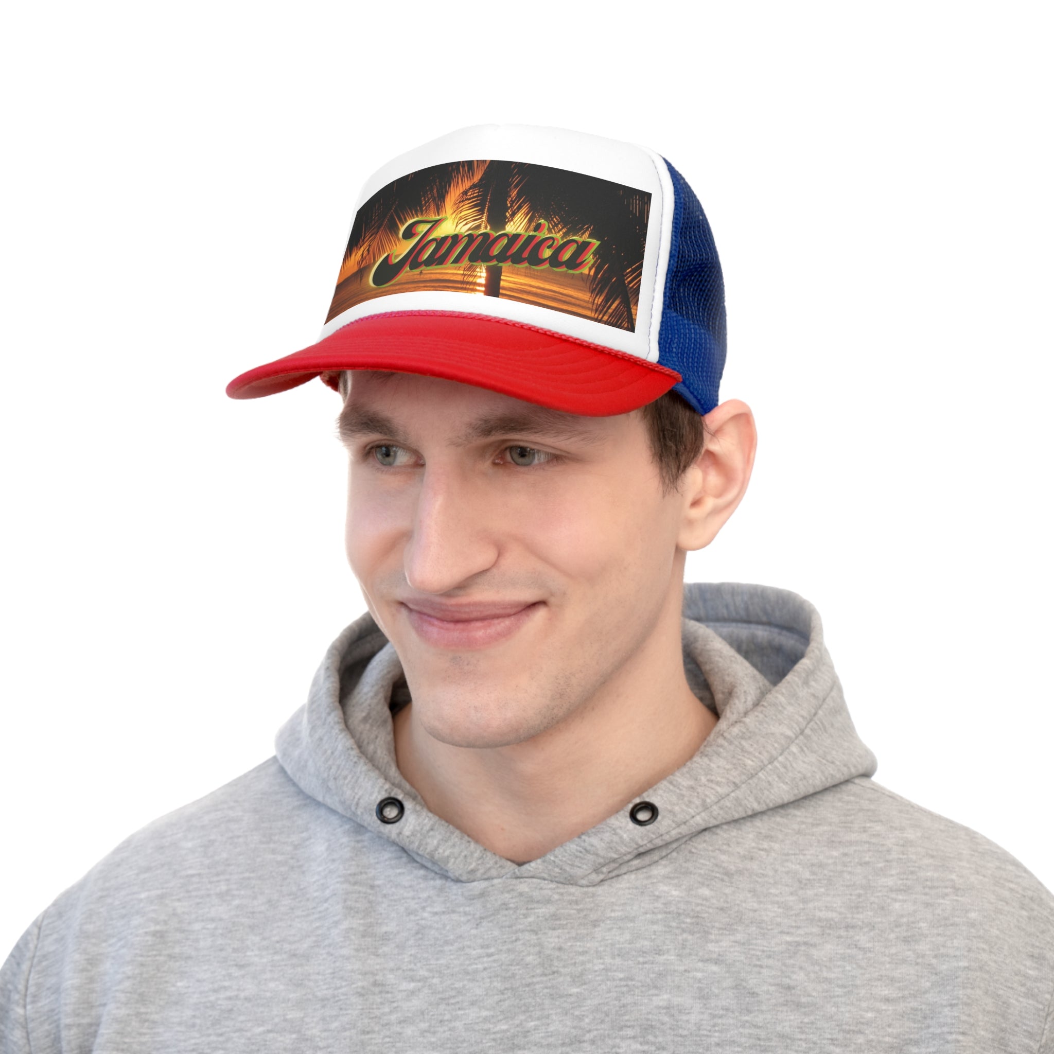 Rich Vibes Golden Jamaica Sunset  - Trucker Hat