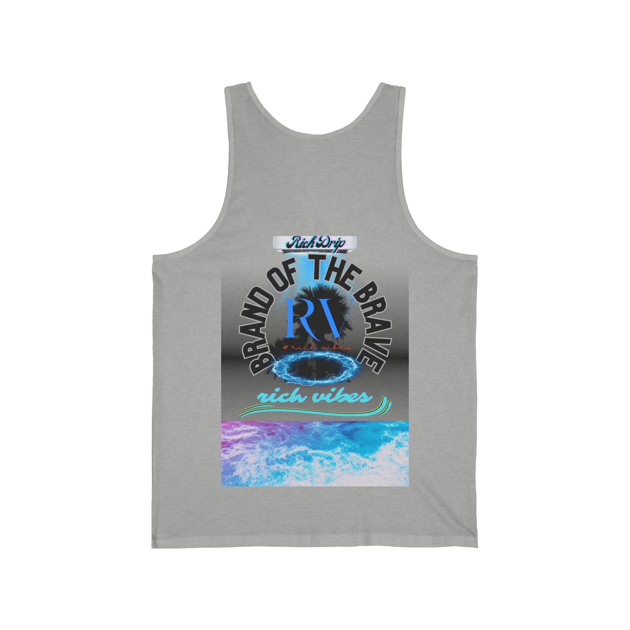 Rich Vibes Rich Drip Ocean Breeze 01 - Unisex Jersey Tank