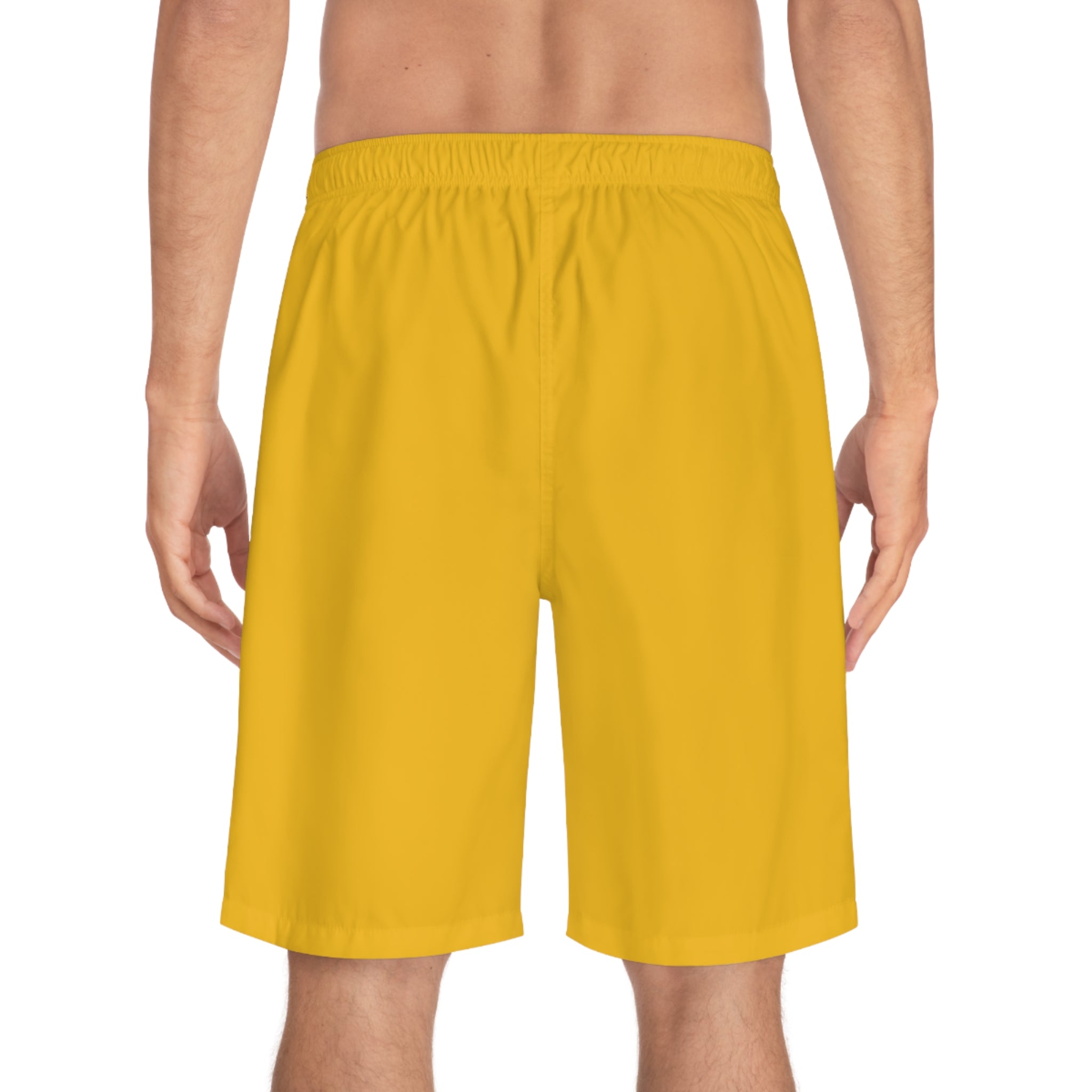 Rich Vibes Volt MG Tiger Shield Yellow - Men's Board Shorts (AOP)