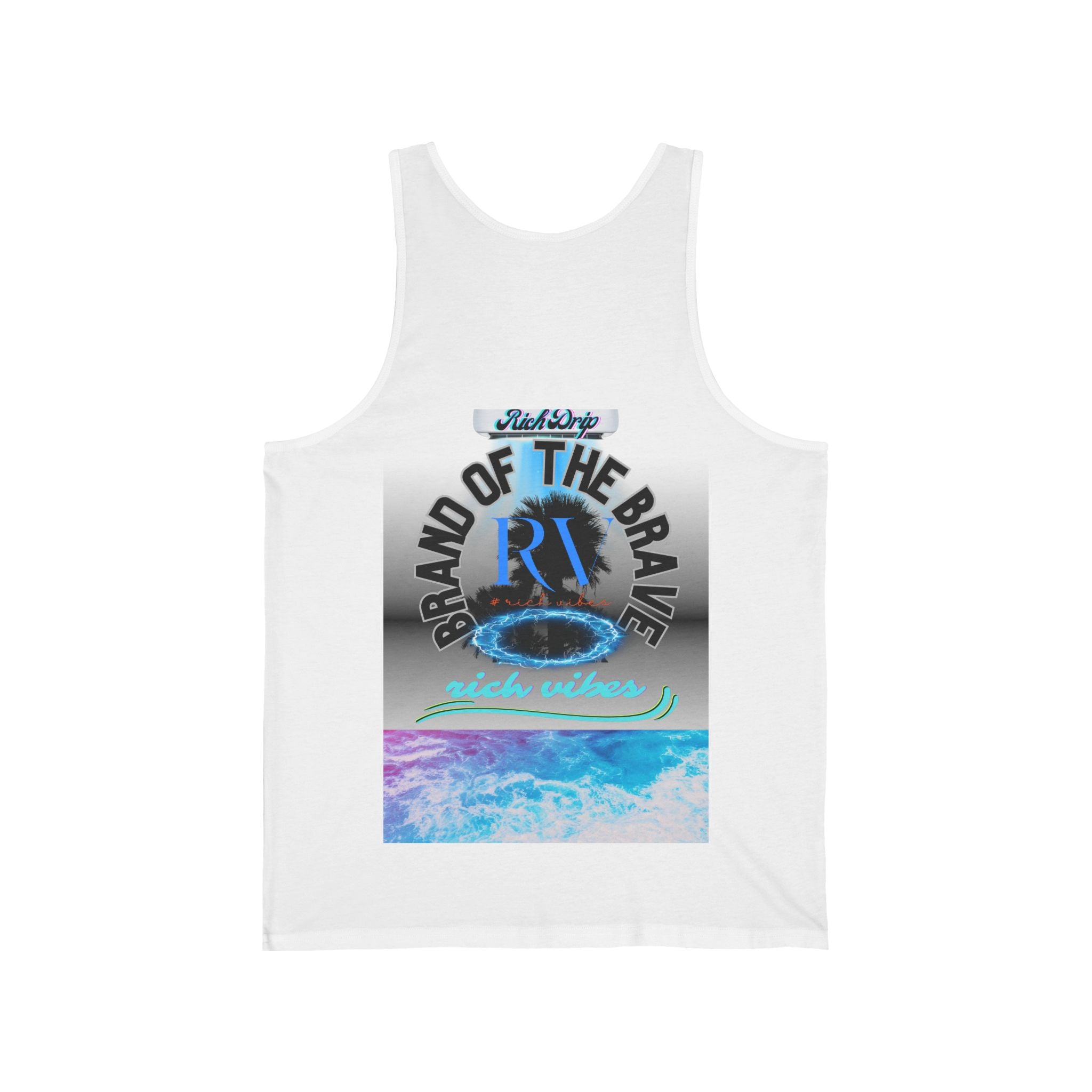 Rich Vibes Rich Drip Ocean Breeze 01 - Unisex Jersey Tank