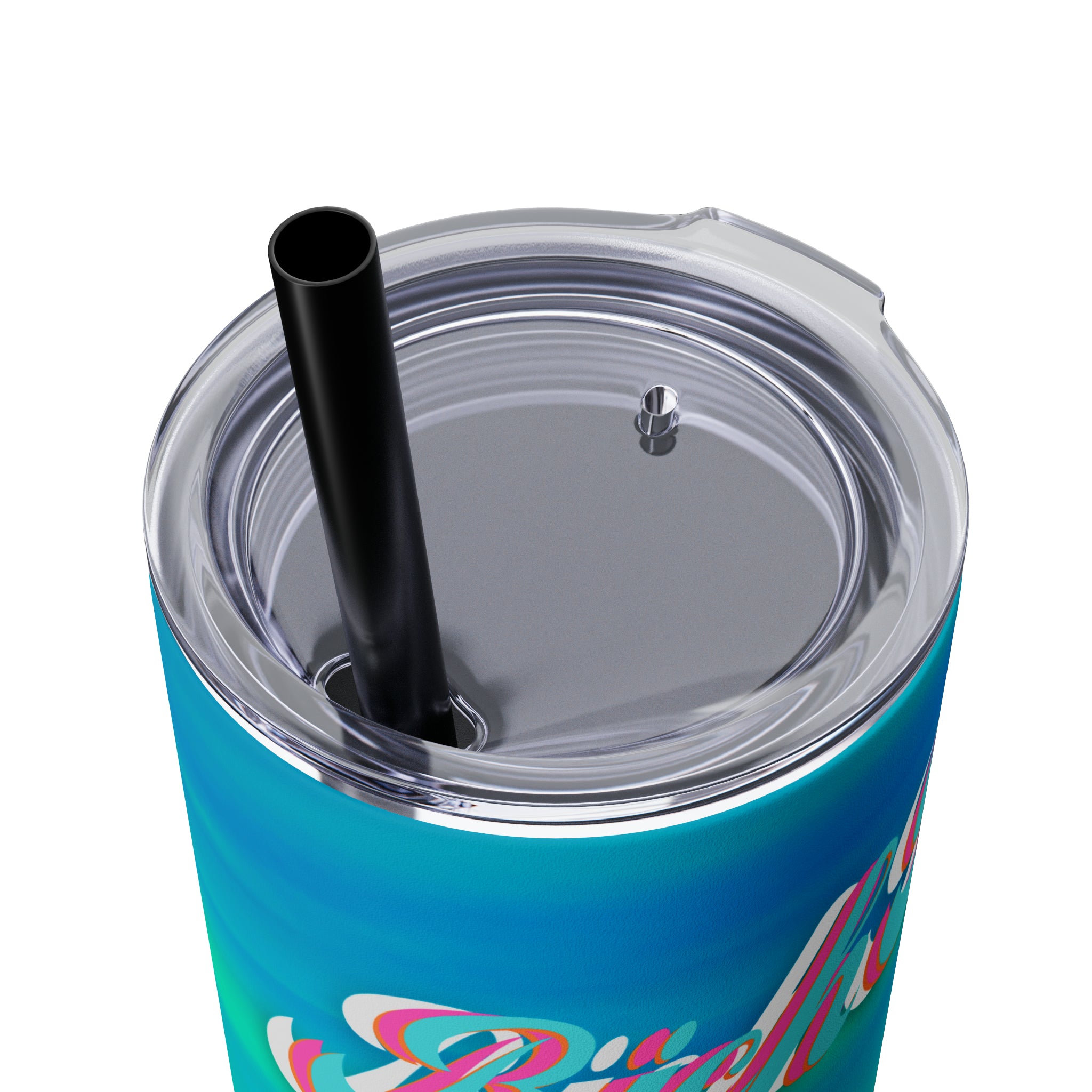 RV Rich Drip Multi-Colored Sunset - Skinny Tumbler with Straw, 20oz