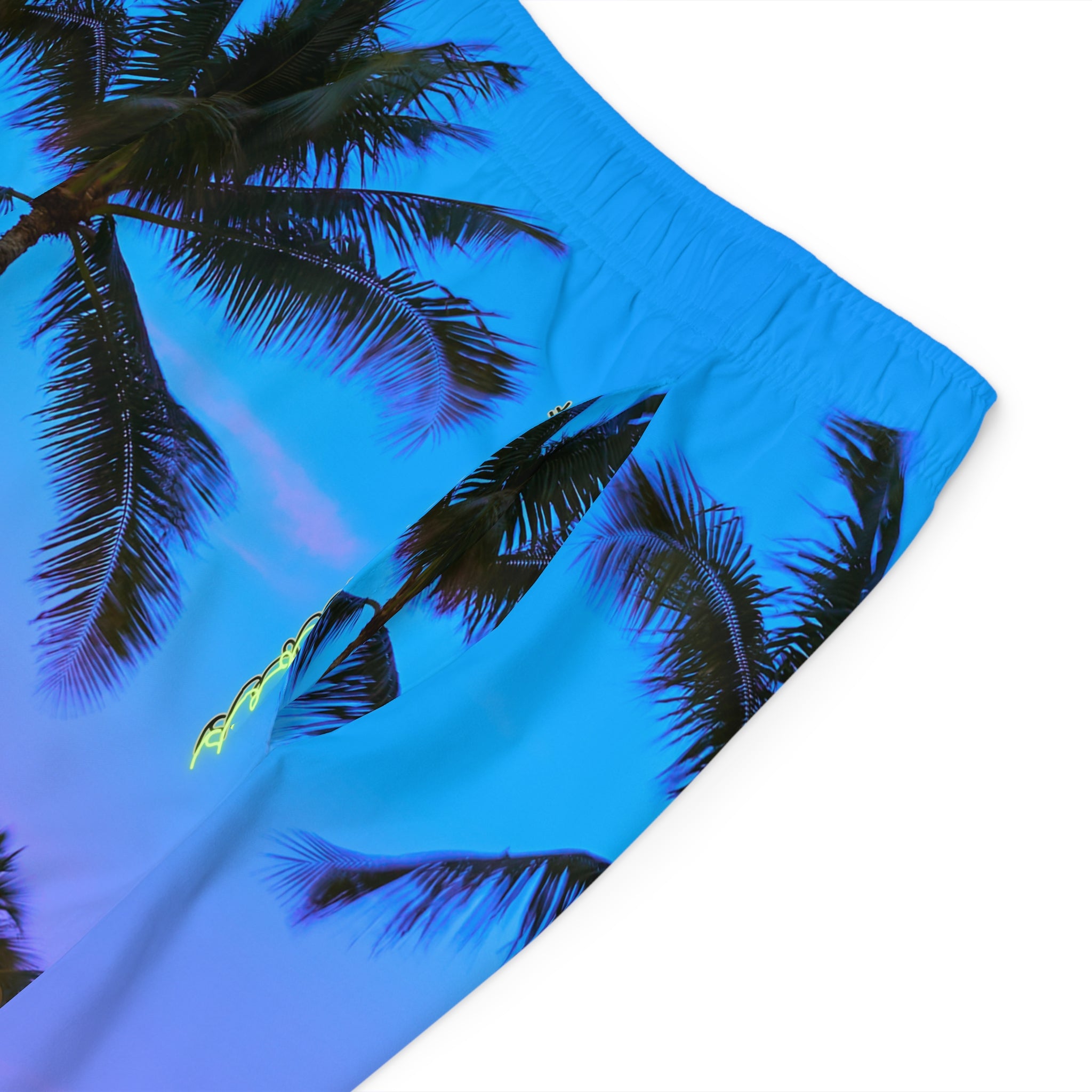 Rich Vibes RR Purple Sunset Volt Tiger Shield 1.0 - Men's Board Shorts (AOP)