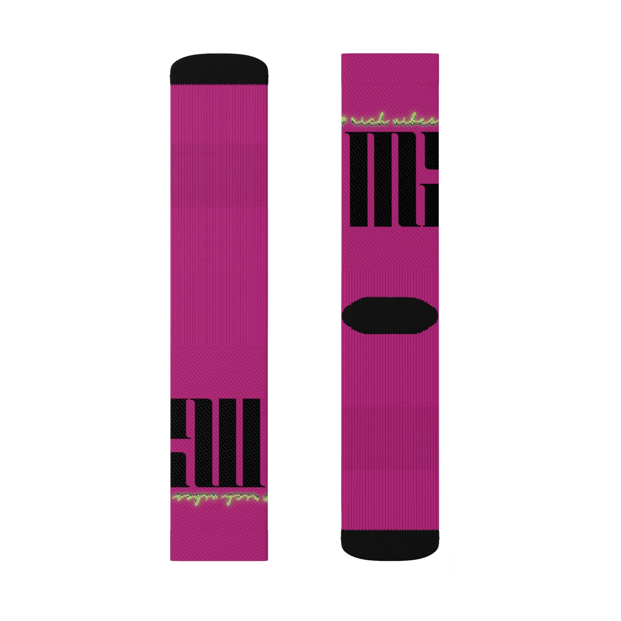 Rich Vibes Volt MG Pink - Sublimation Socks