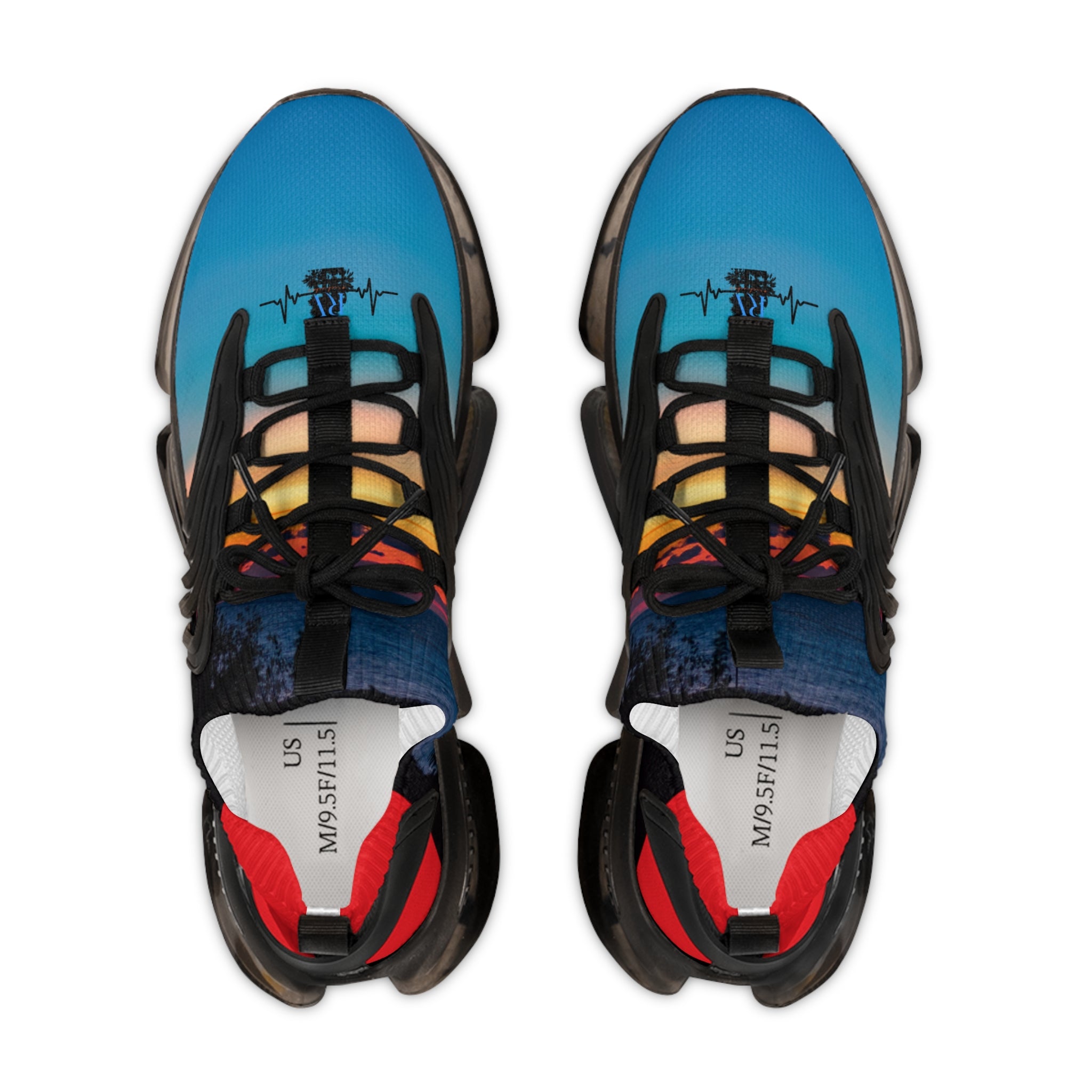 RV5 Infrared Summer Sunset Beach - Men's Mesh Sneakers