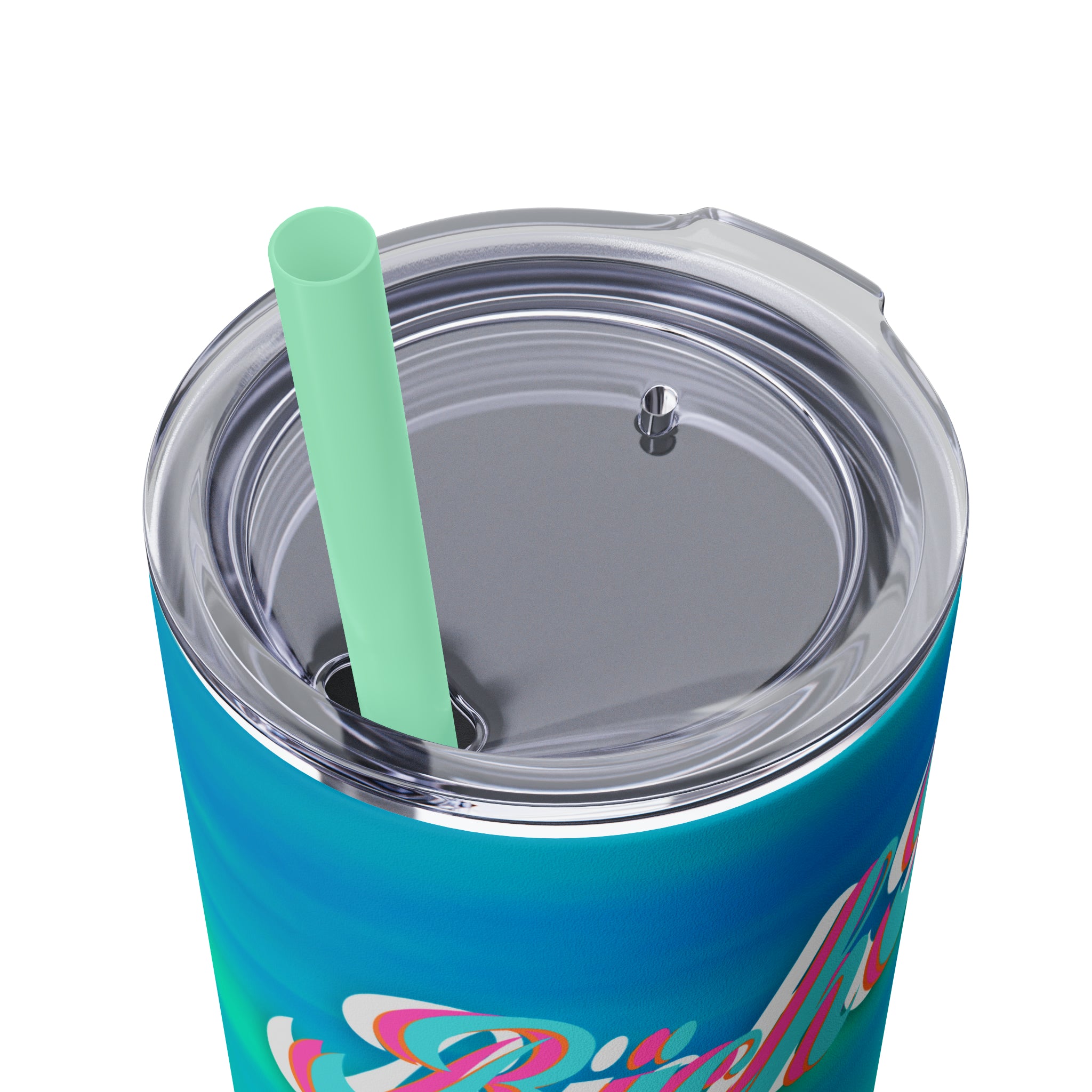 RV Rich Drip Multi-Colored Sunset - Skinny Tumbler with Straw, 20oz