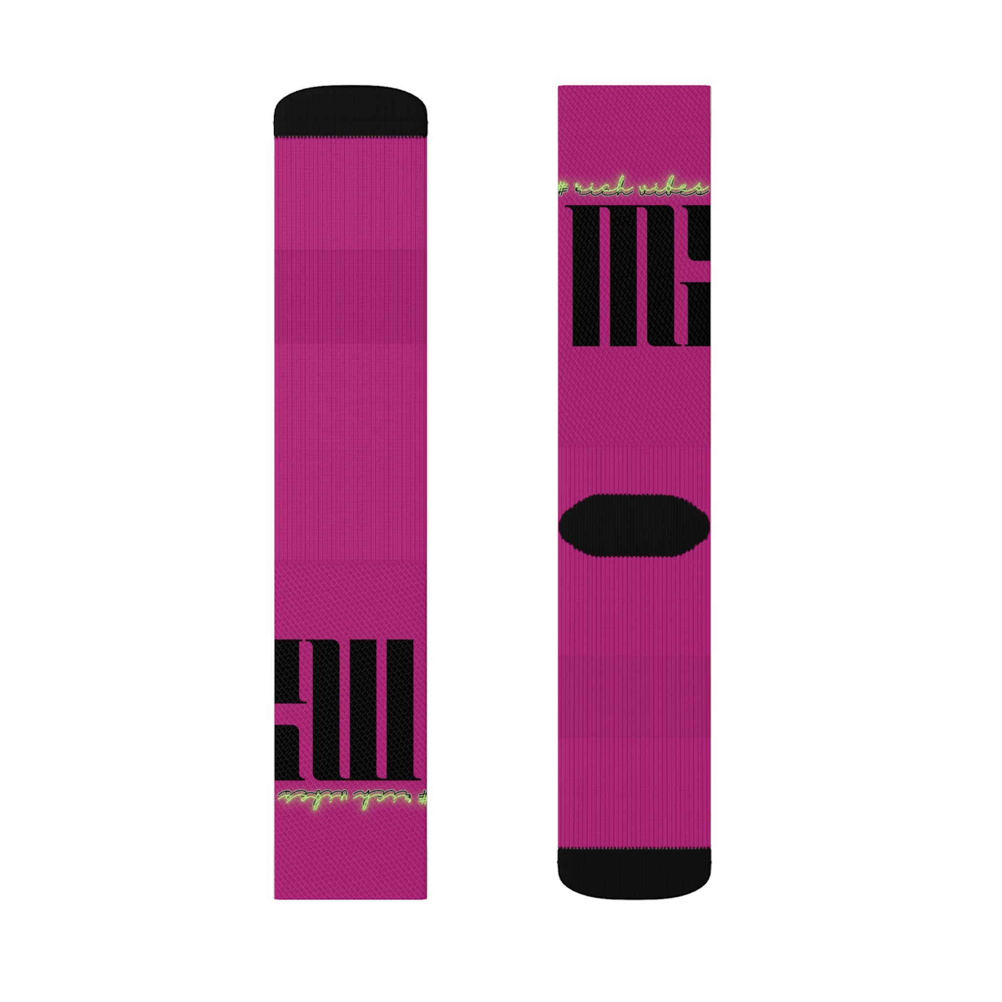 Rich Vibes Volt MG Pink - Sublimation Socks