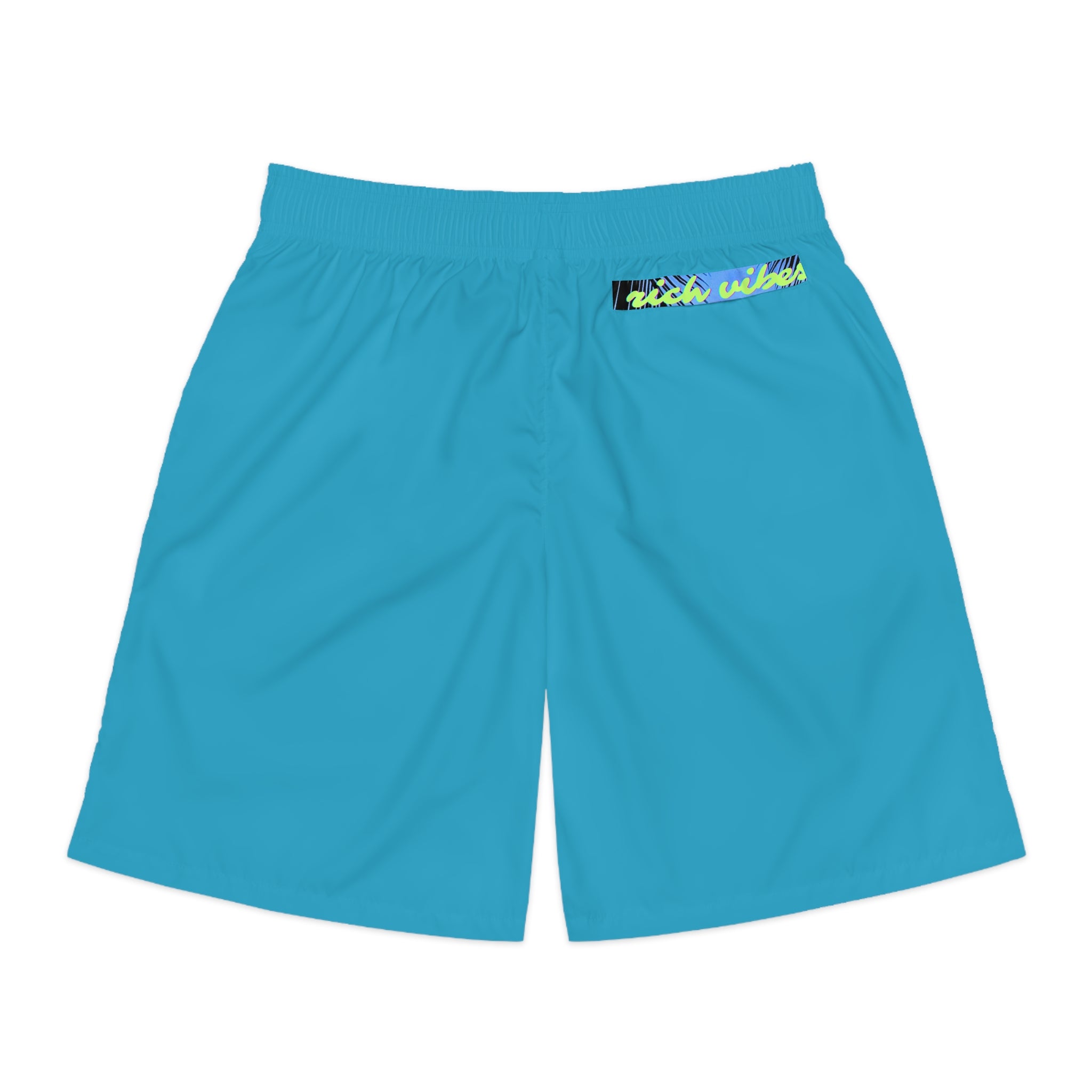 Rich Vibes Volt RR Blue Sky Stripe - Men's Jogger Shorts (AOP)Turquoise