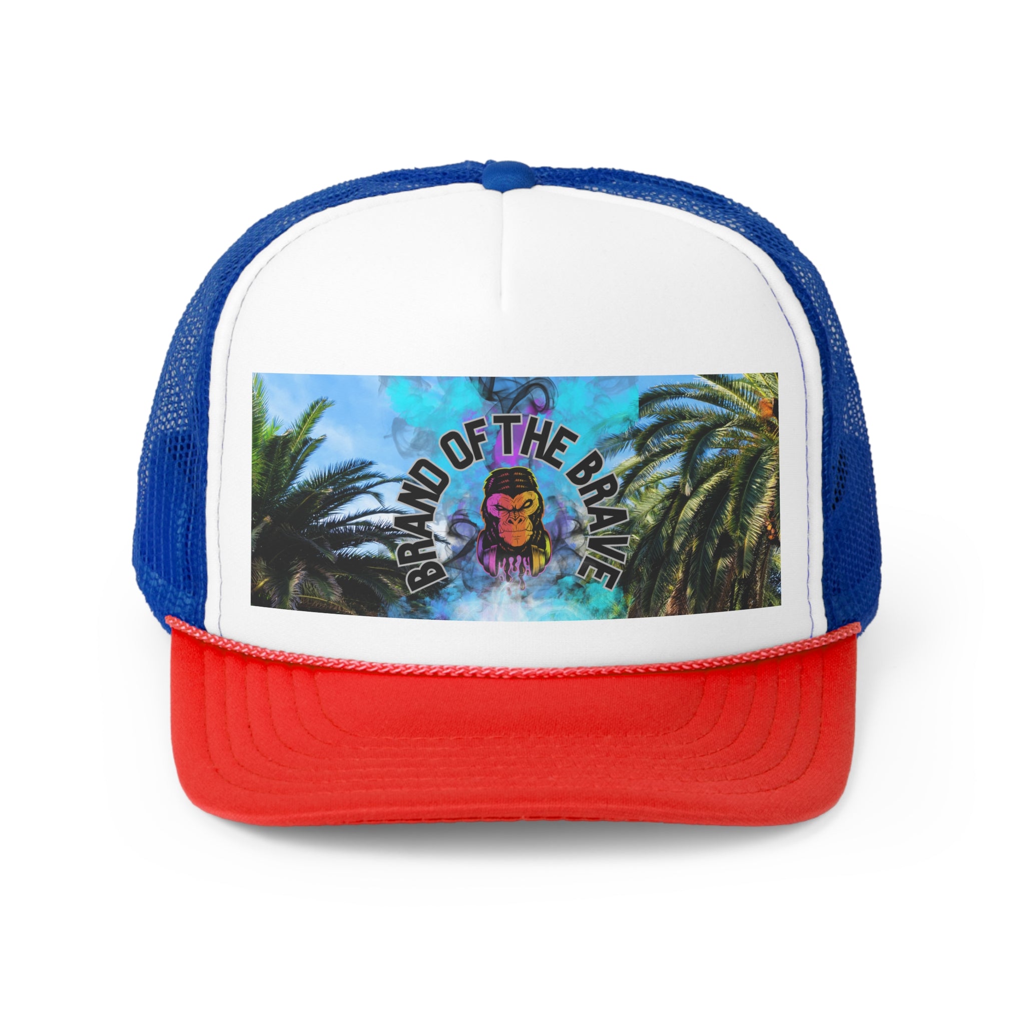 RV Brand Of The Brave Purple Ape Blue Smoke - Trucker Cap