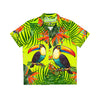 Rich Vibes Volt Green Tropical Jungle Tiger RV Golfer's  - Men's Hawaiian Shirt (AOP)