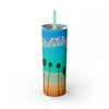 RV Rich Drip Multi-Colored Sunset - Skinny Tumbler with Straw, 20oz