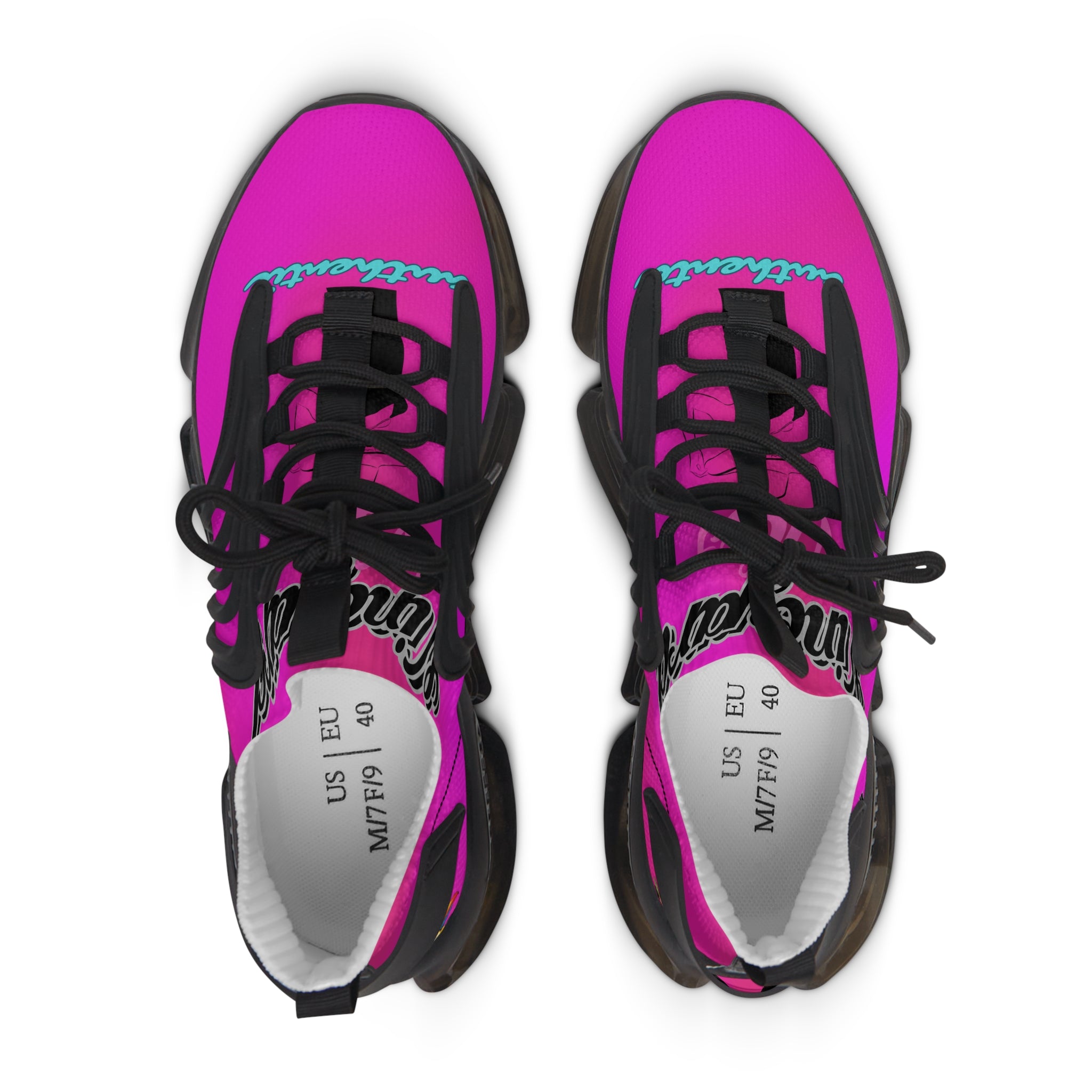 Vineyard Vibes Tropical Hot Pink - Women's Mesh Sneakers
