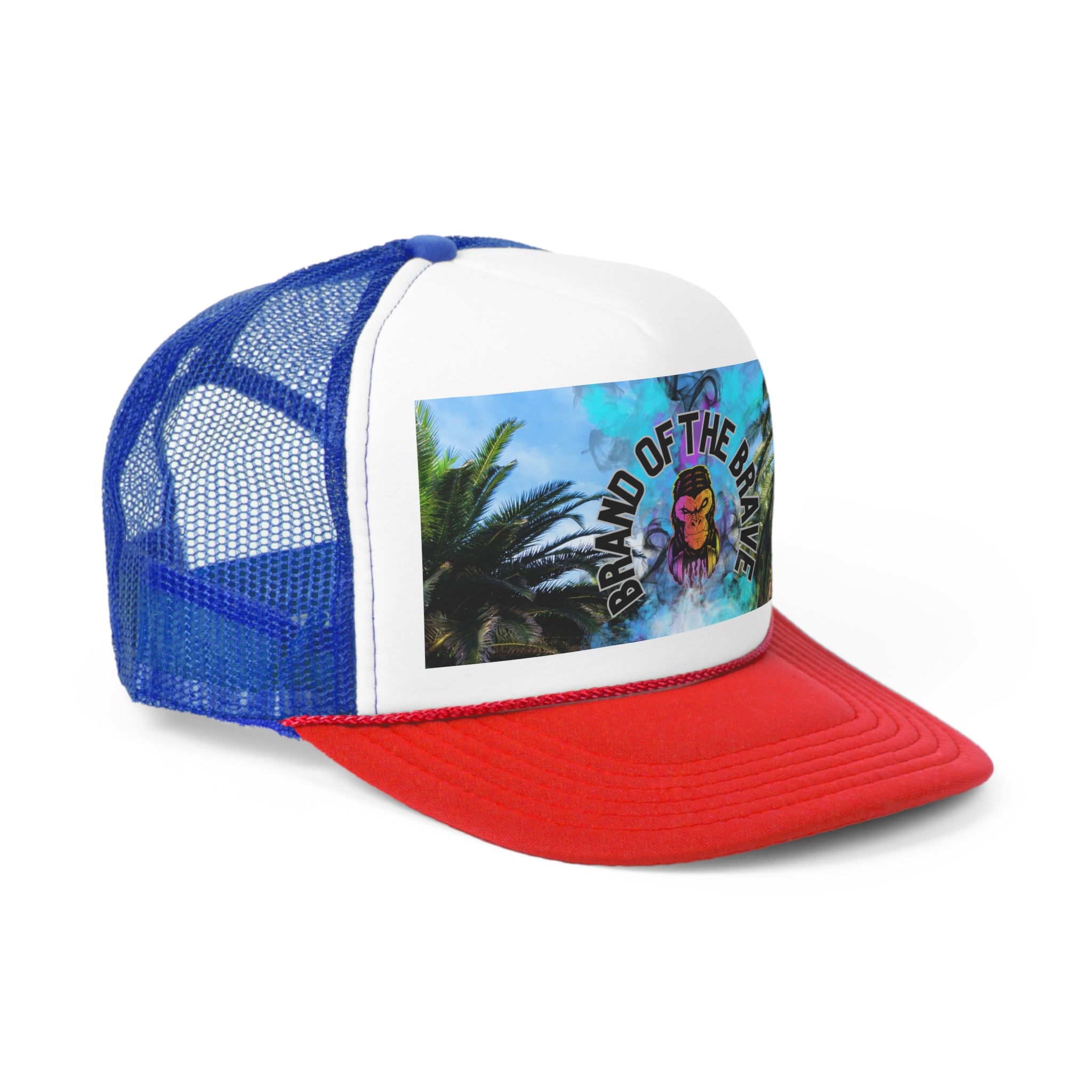 RV Brand Of The Brave Purple Ape Blue Smoke - Trucker Cap