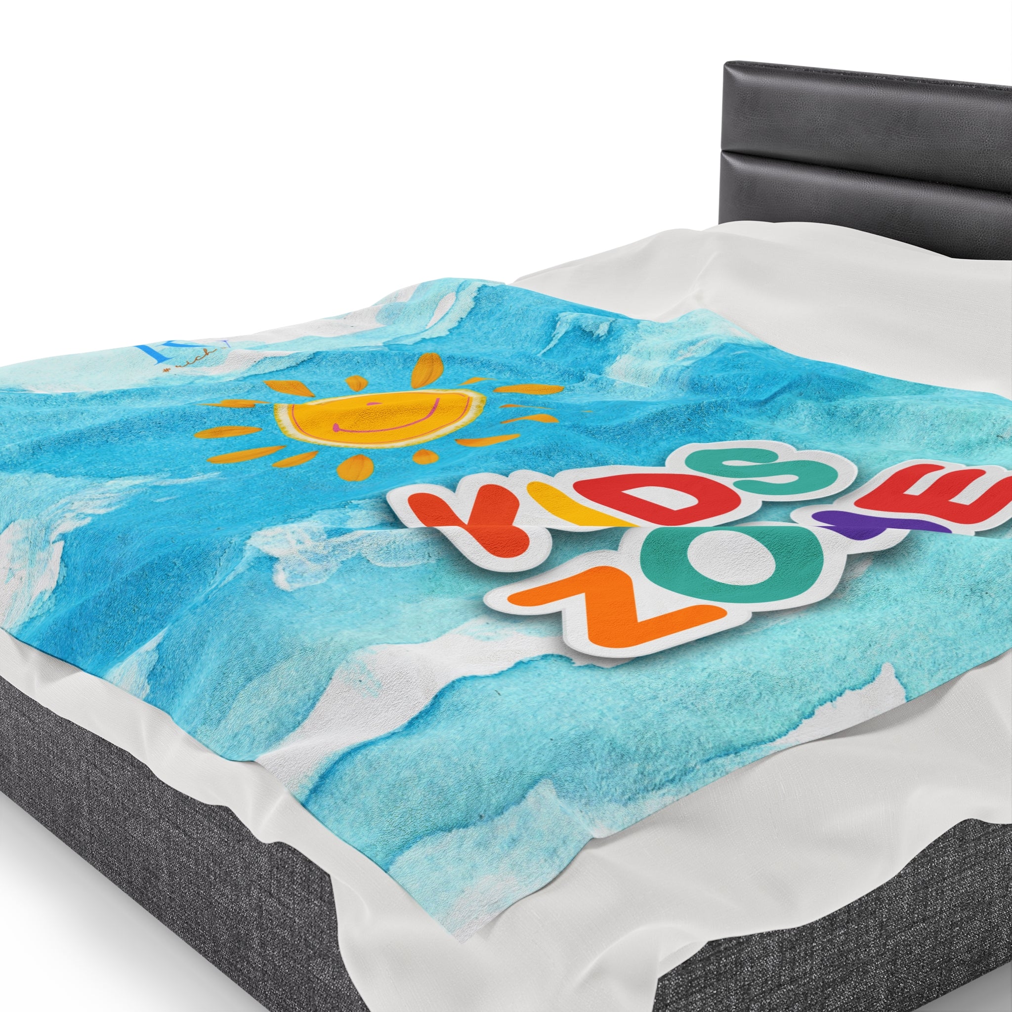RV Smiley Sunshine Kids Zone - Velveteen Plush Blanket