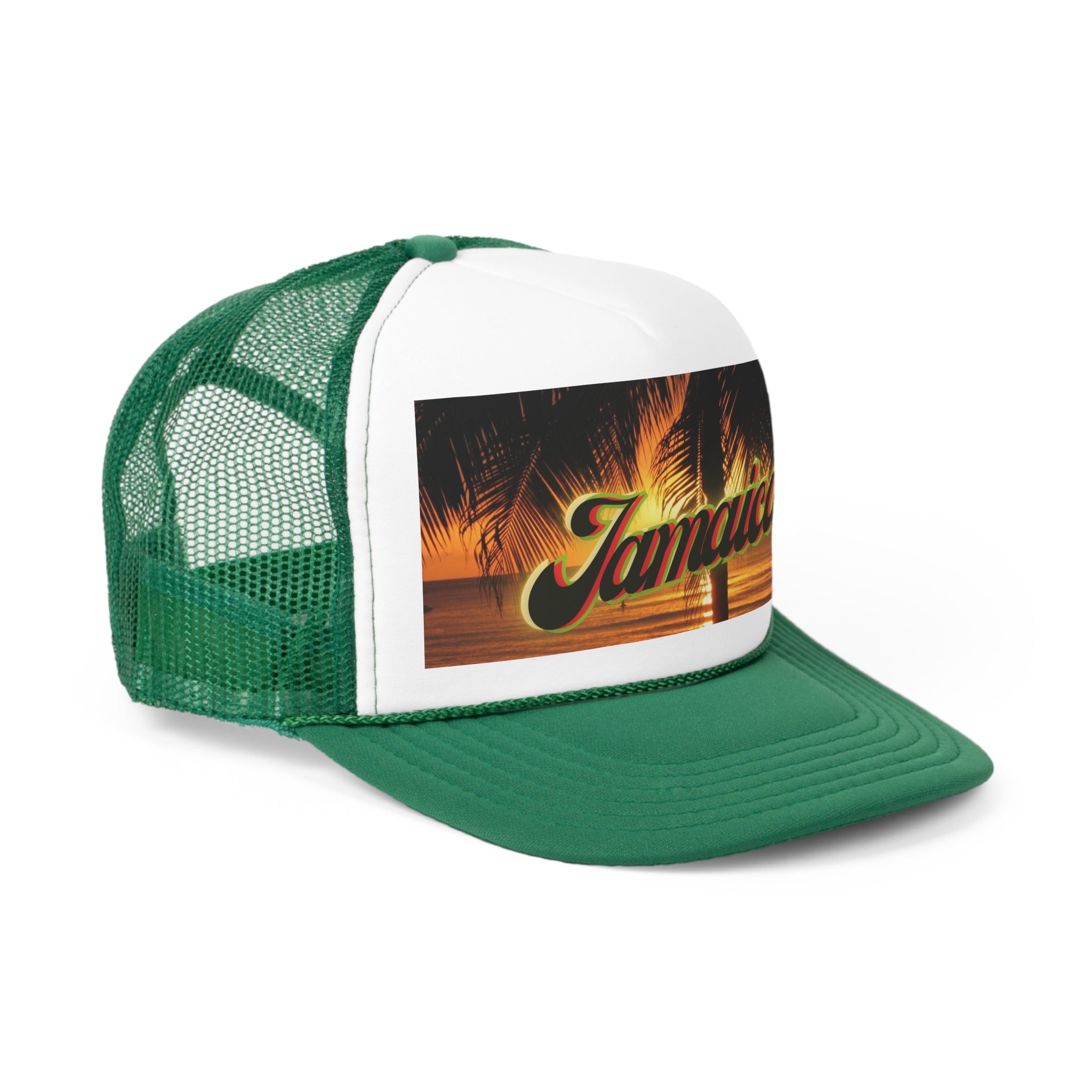 Rich Vibes Golden Jamaica Sunset  - Trucker Hat
