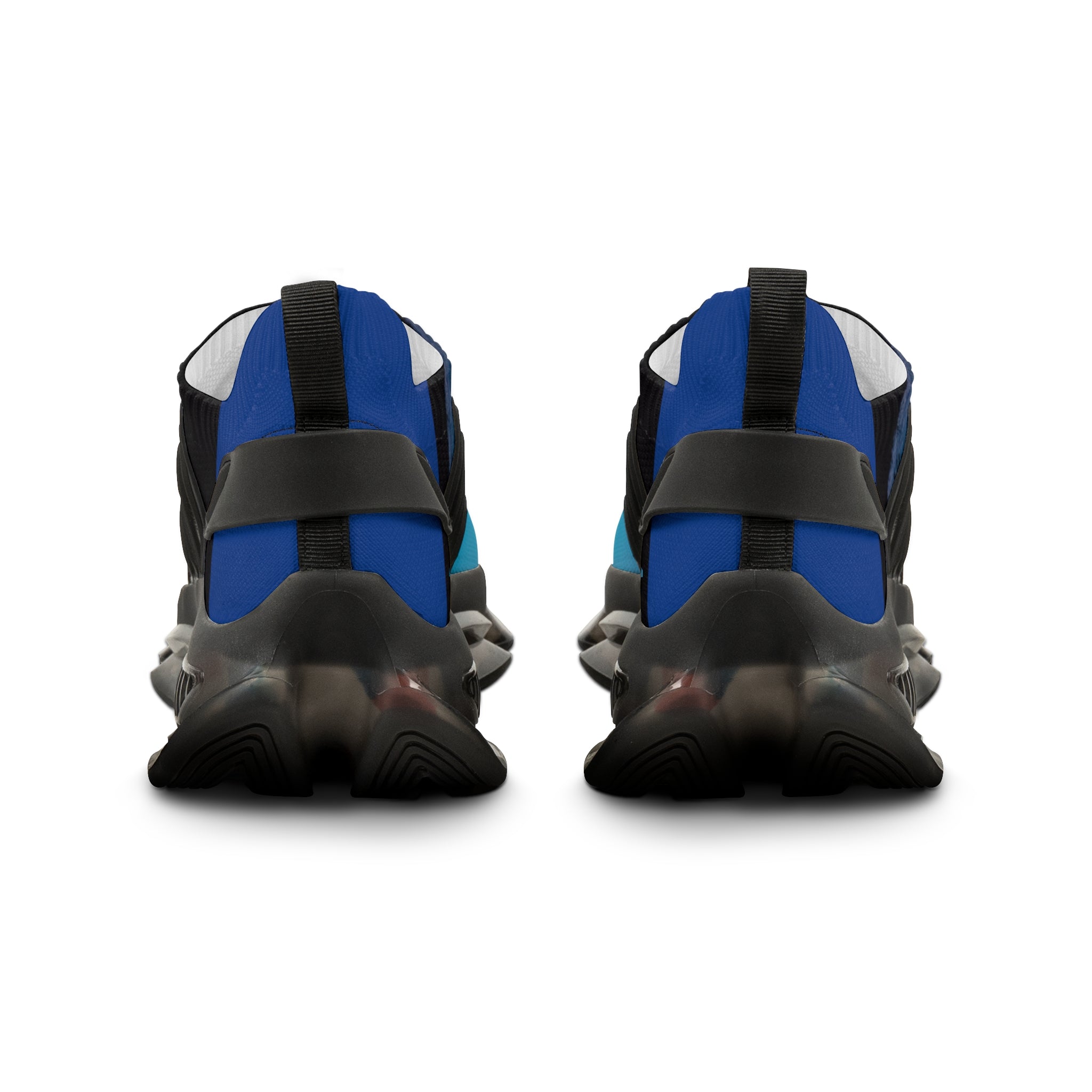 RV5 Black & Royal Blue Summer Sunset Beach - Men's Mesh Sneakers