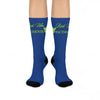 Rich Vibes Authentic Volt Parrot Logo - Cushioned Crew Socks (Blue)