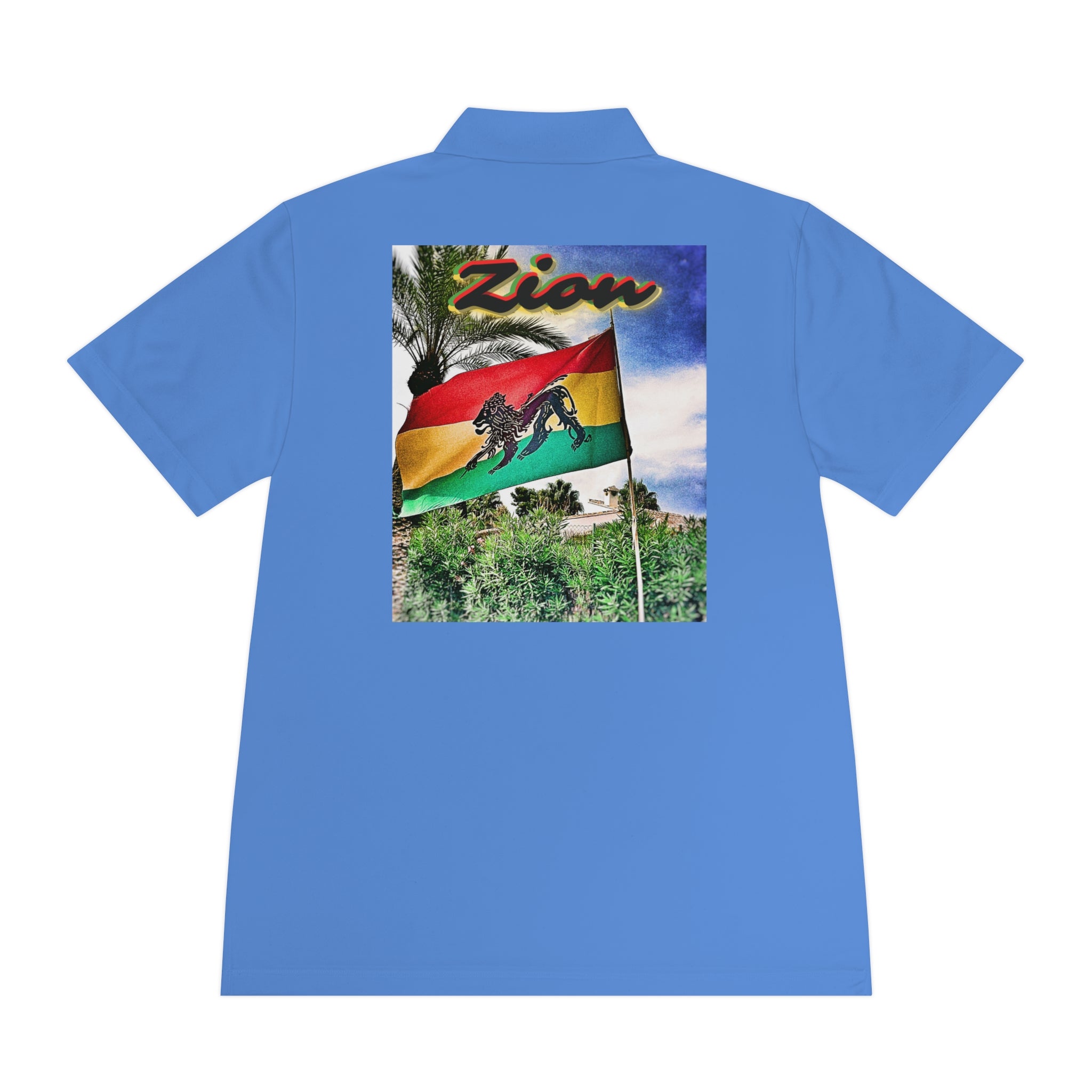 Rich Vibes Zion Lion Of Judah Jamaica Flag - Men's Sport Polo Shirt