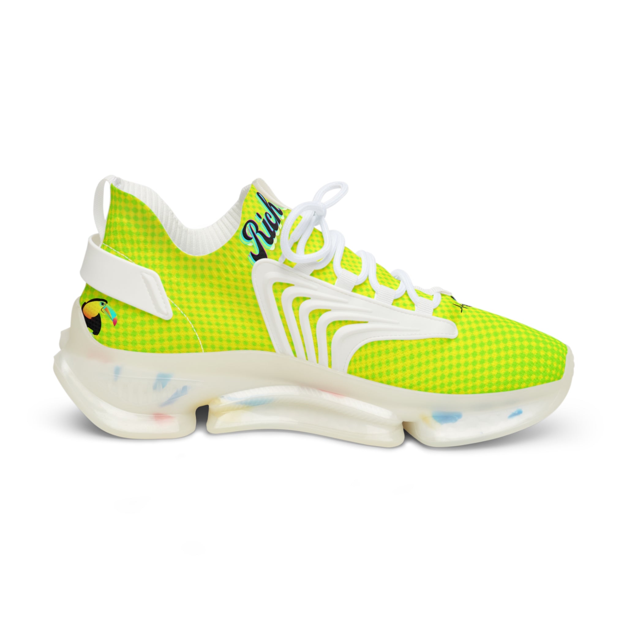 RV5 Pulse Tropical Lime Green Glow - Men's Mesh Sneakers Black