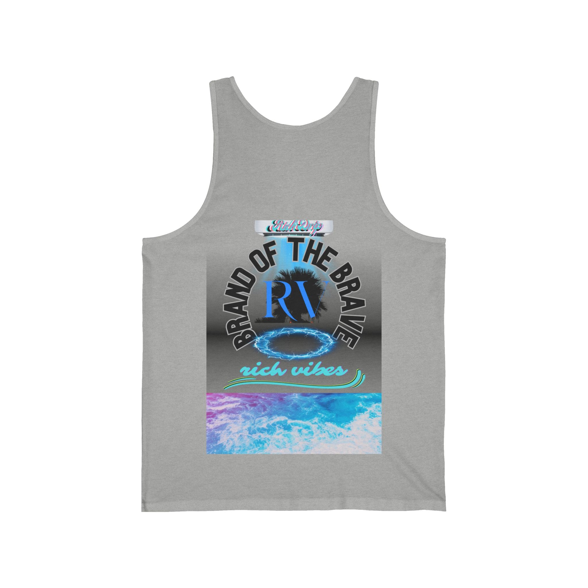 Rich Drip RV RR Brand of the Brave Power - Unisex Jersey Tank