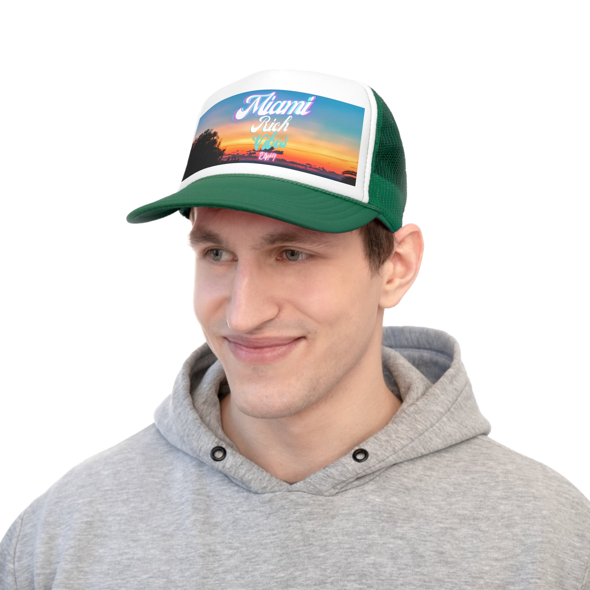 Rich Vibes 24/7 Miami Print Colorway - Trucker Hat