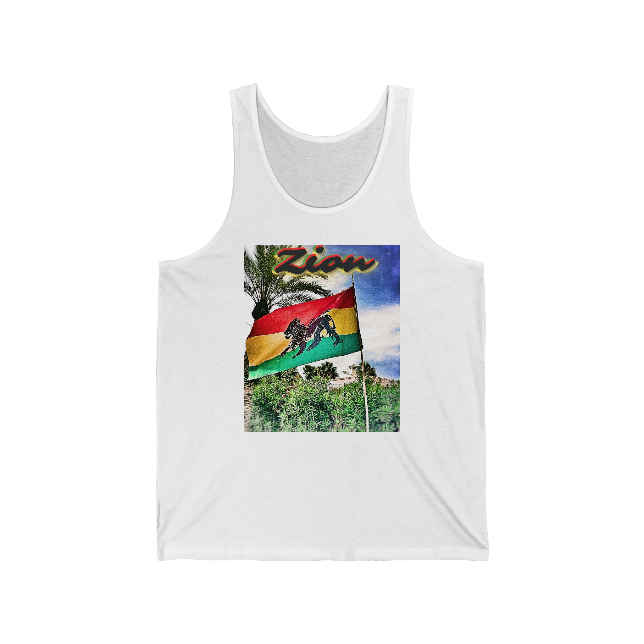 Rich Vibes Authentic Origin Zion Lion Of Judah Jamaica Flag - Jersey Tank