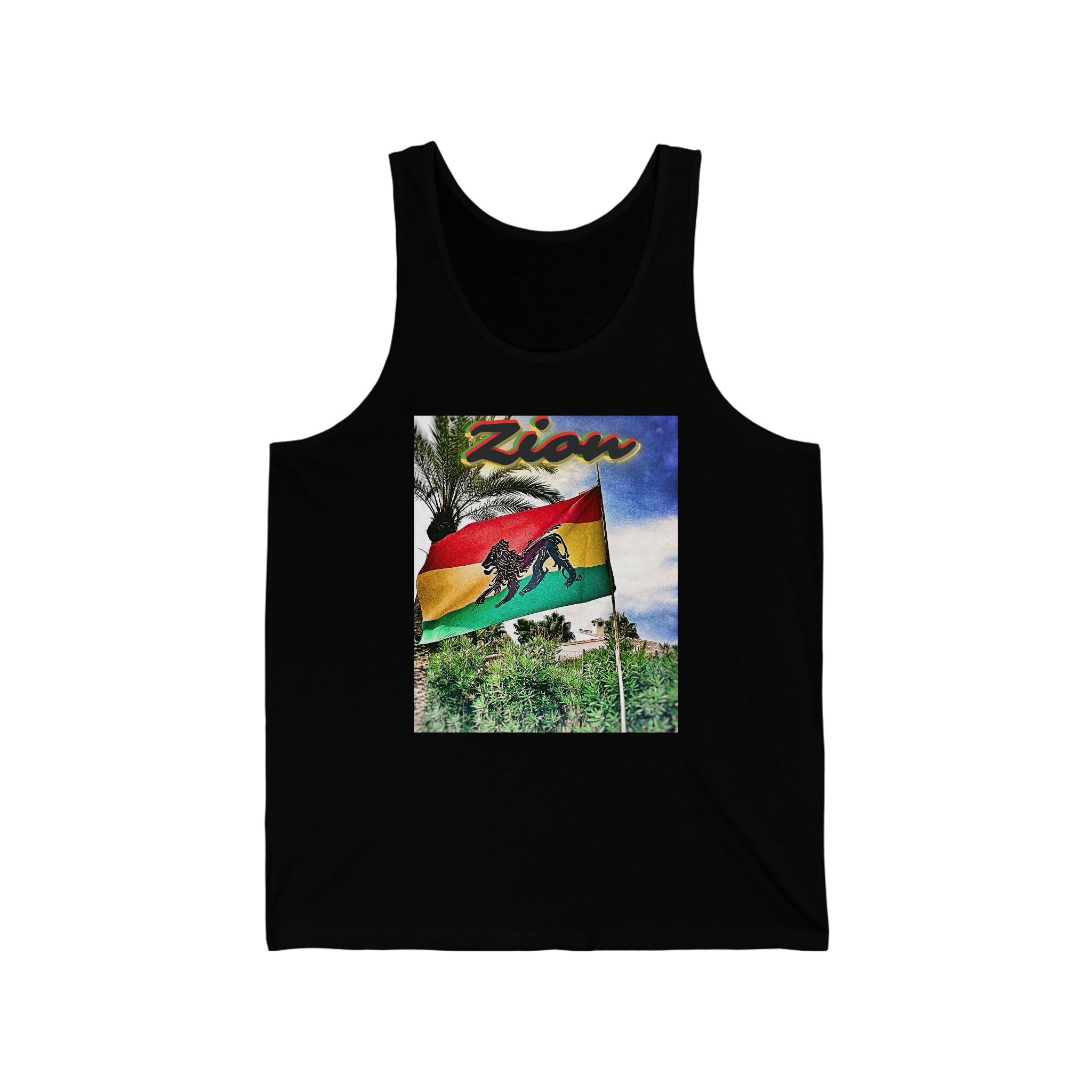Rich Vibes Authentic Origin Zion Lion Of Judah Jamaica Flag - Jersey Tank