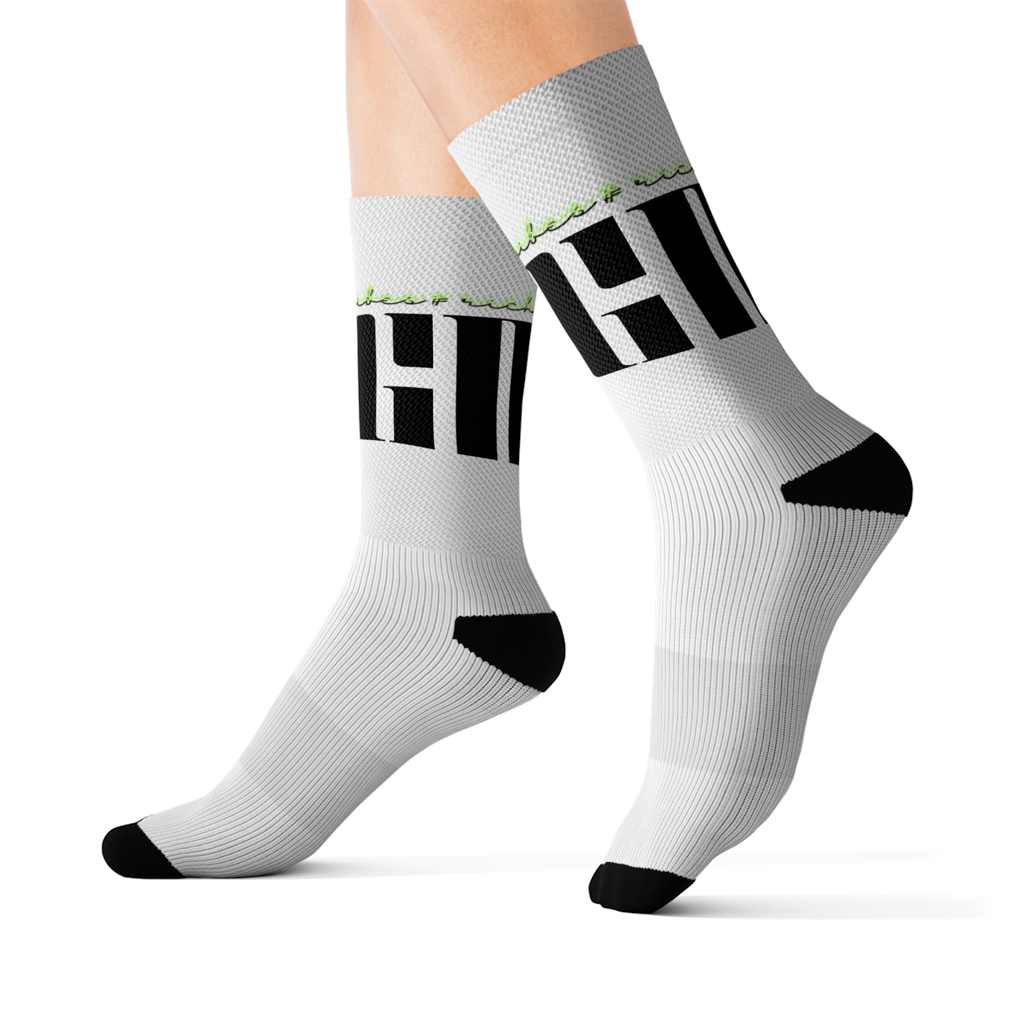 Rich Vibes Volt MG White - Sublimation Socks