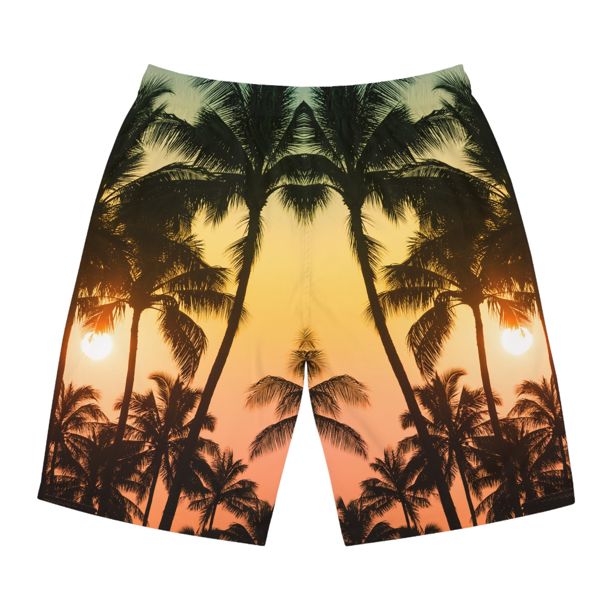 Rich Vibes Volt Pink Citrus Tiger Shield - Men's Board Shorts (AOP)