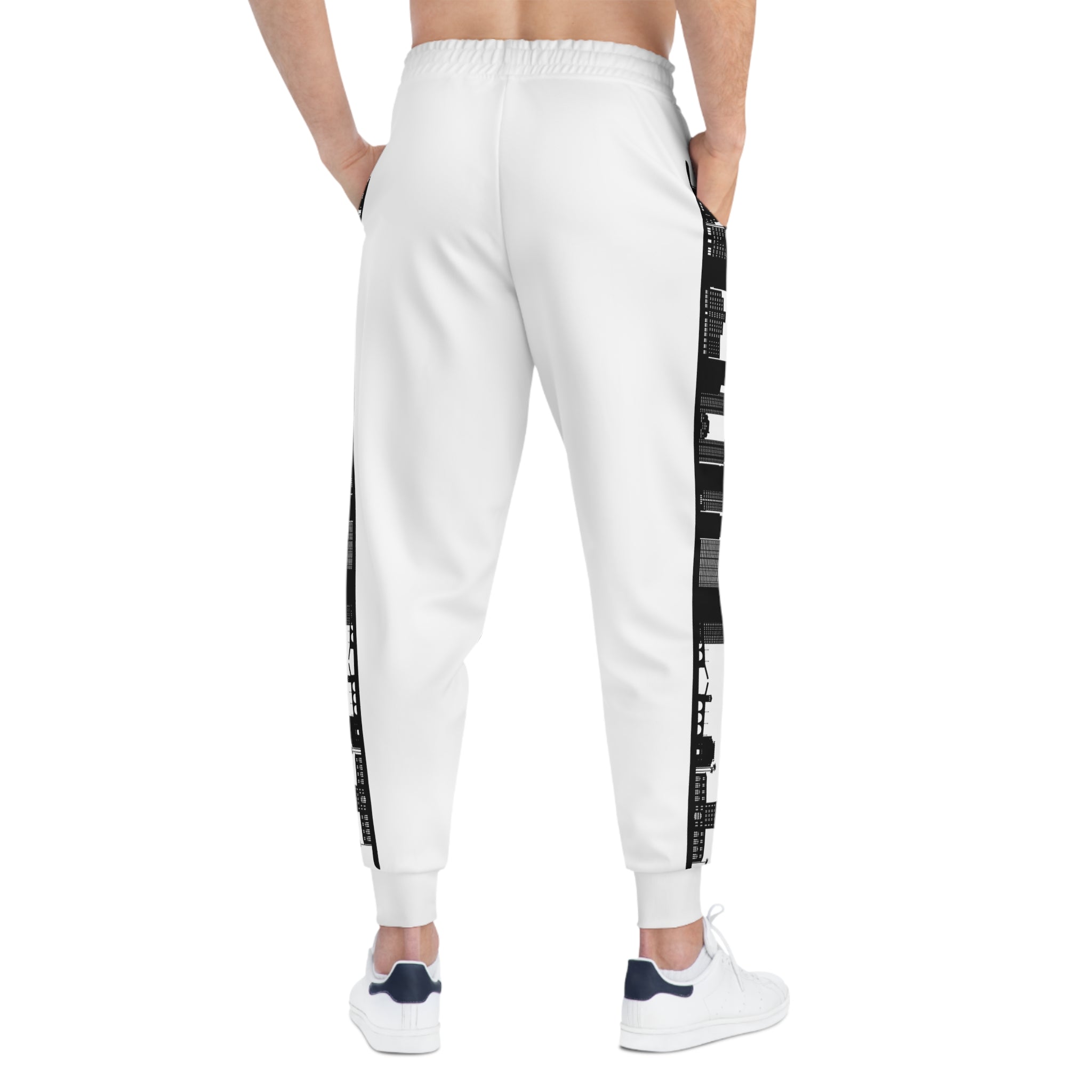 Rich Vibes Black Bald Eagle - Athletic Joggers (AOP)