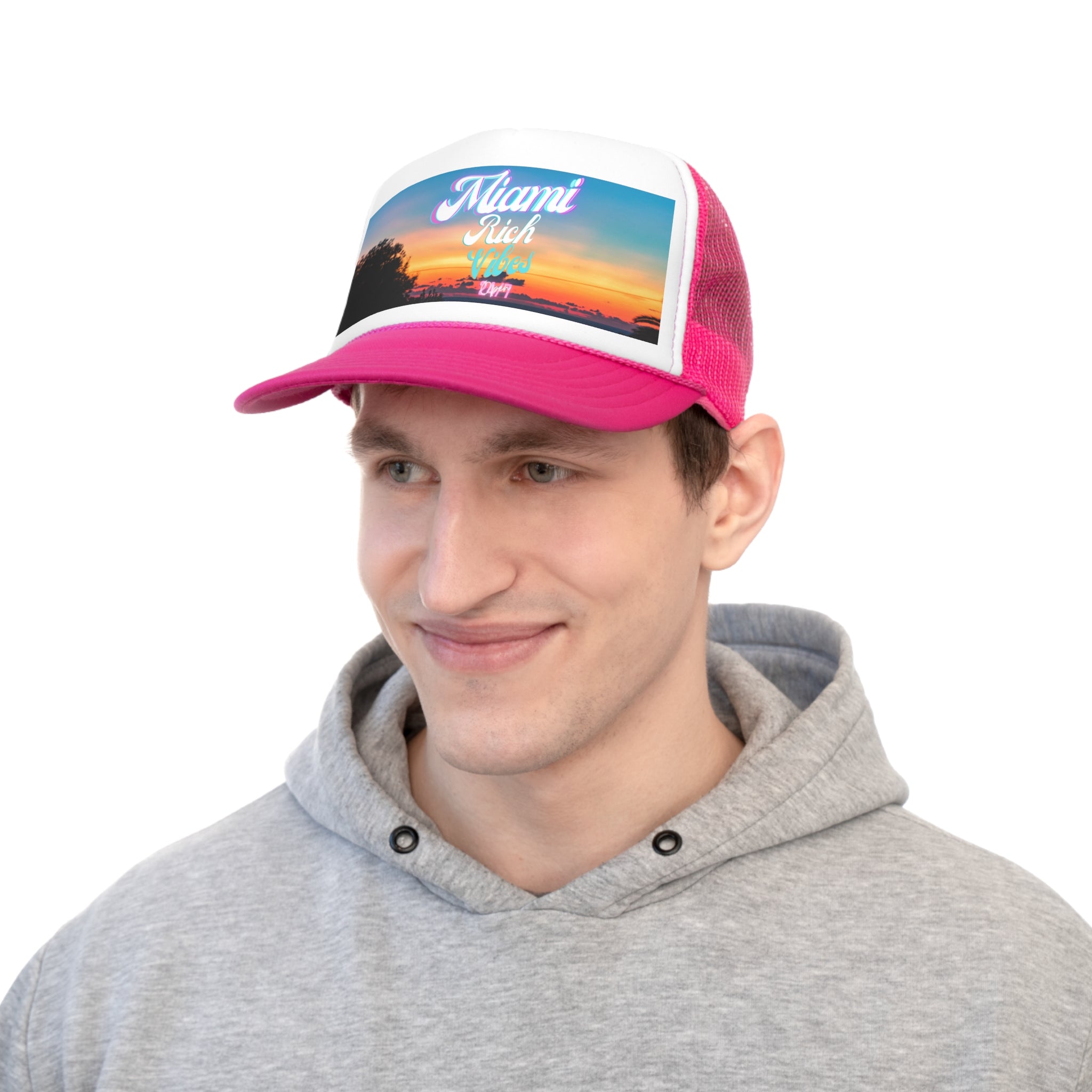 Rich Vibes 24/7 Miami Print Colorway - Trucker Hat