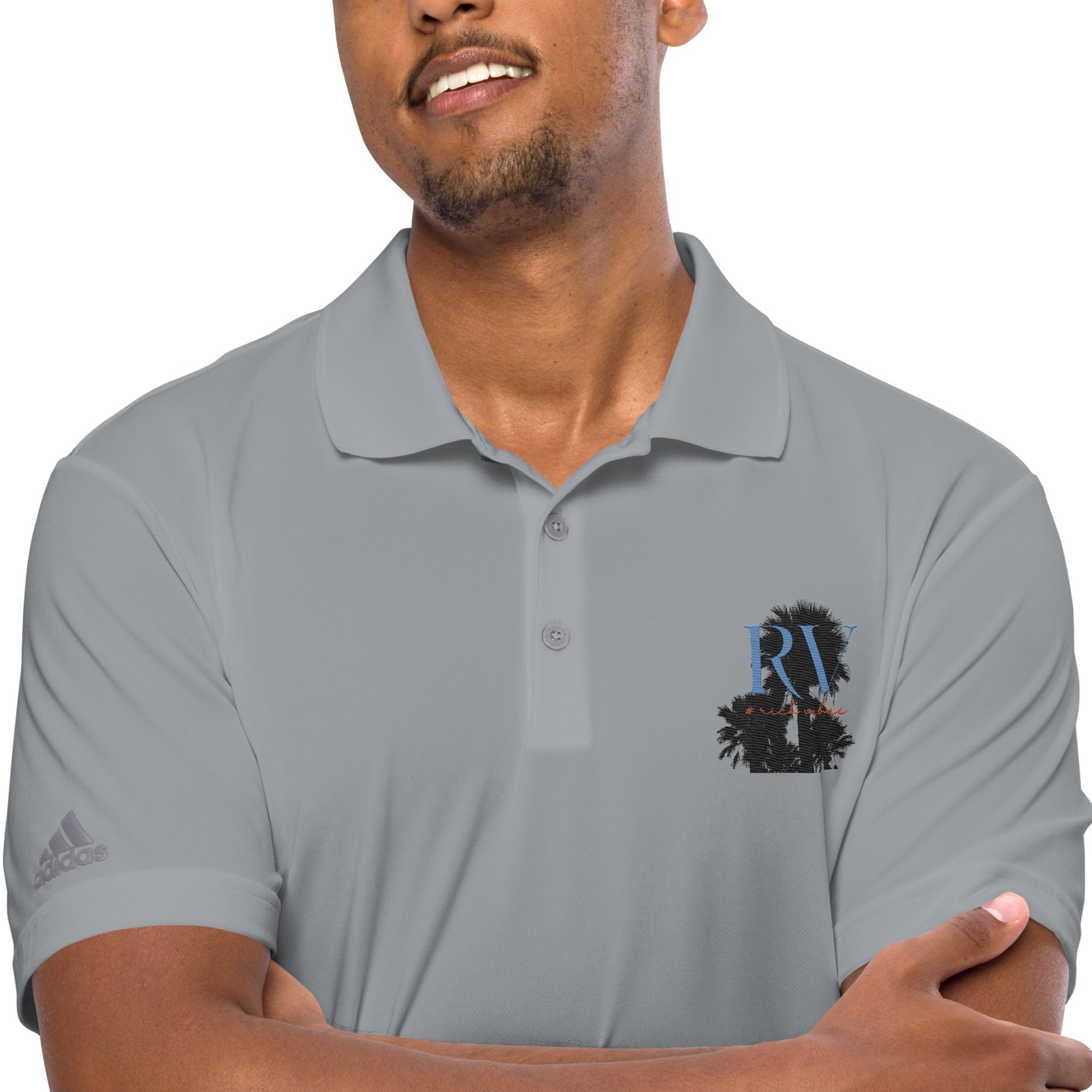 Rich Vibes RV Palm Tree - adidas performance polo shirt