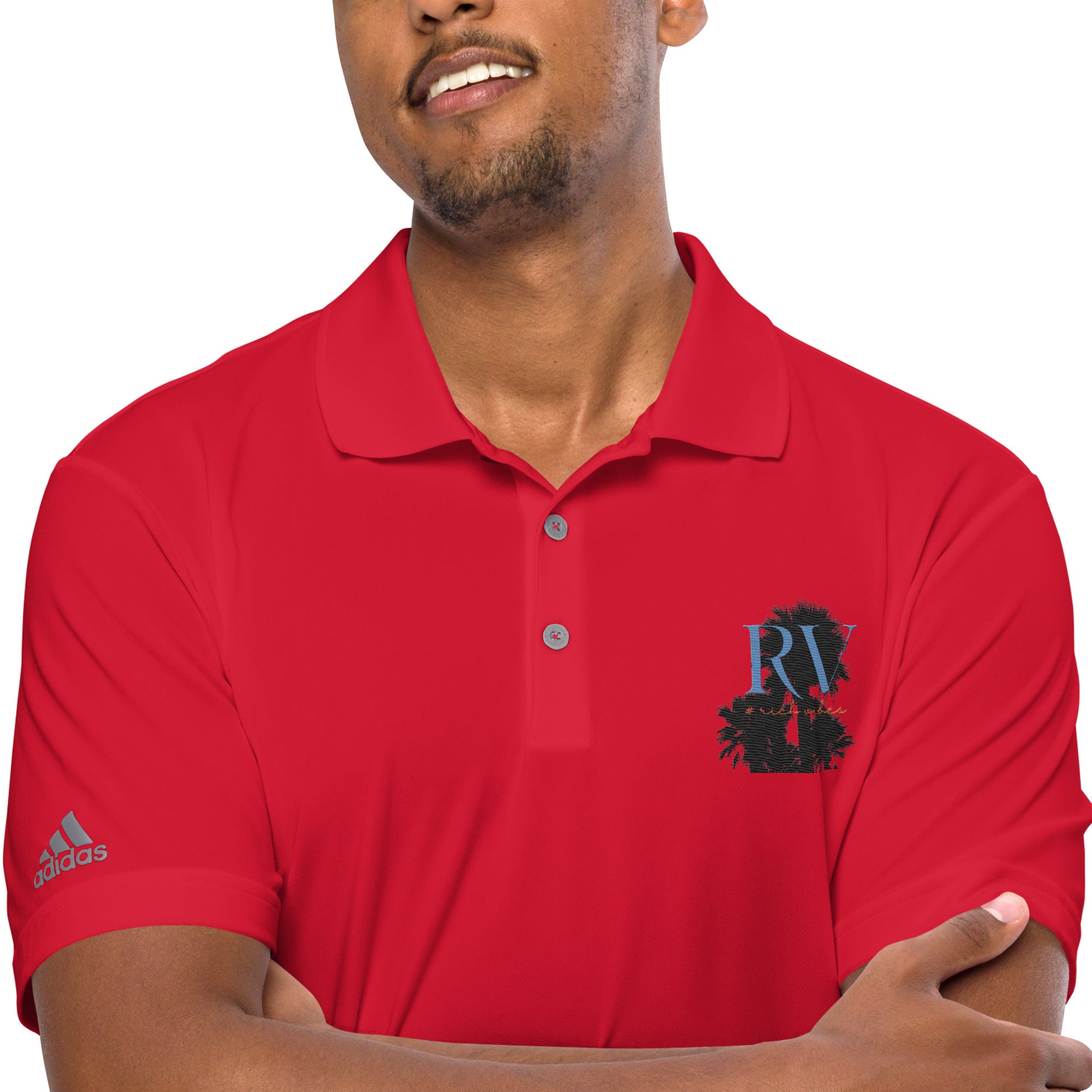 Rich Vibes RV Palm Tree - adidas performance polo shirt