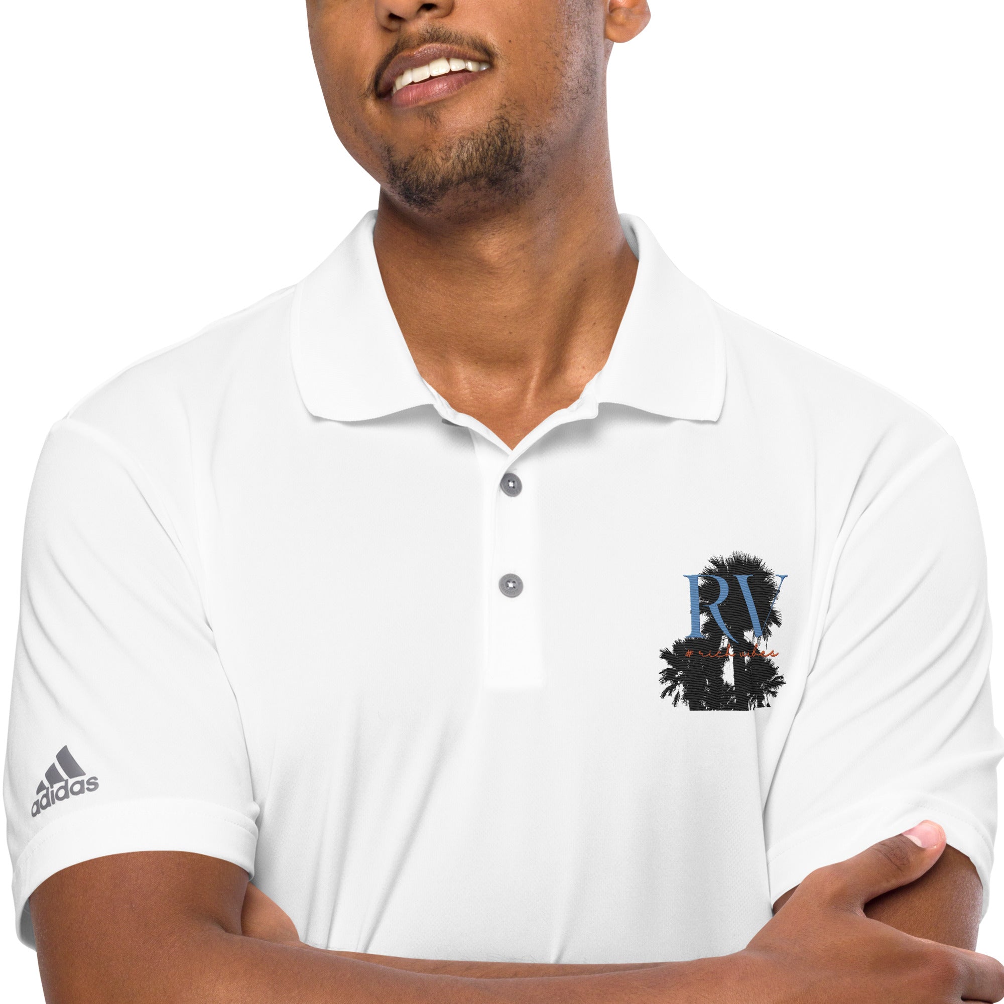 Rich Vibes RV Palm Tree - adidas performance polo shirt