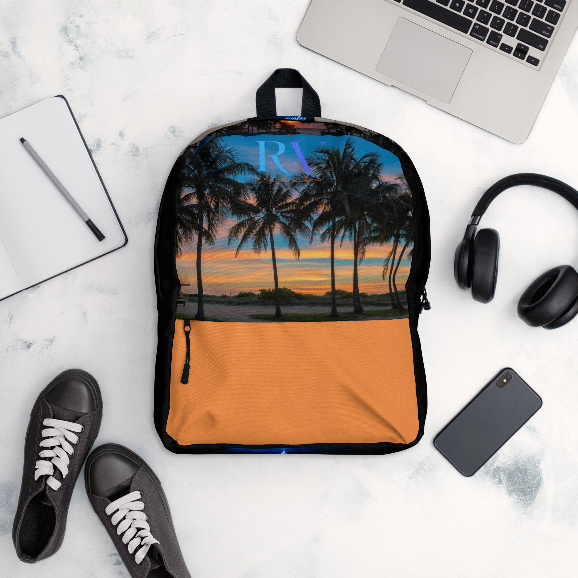 Rich Vibes RV Blue Sunset Beach Vibes - Backpack