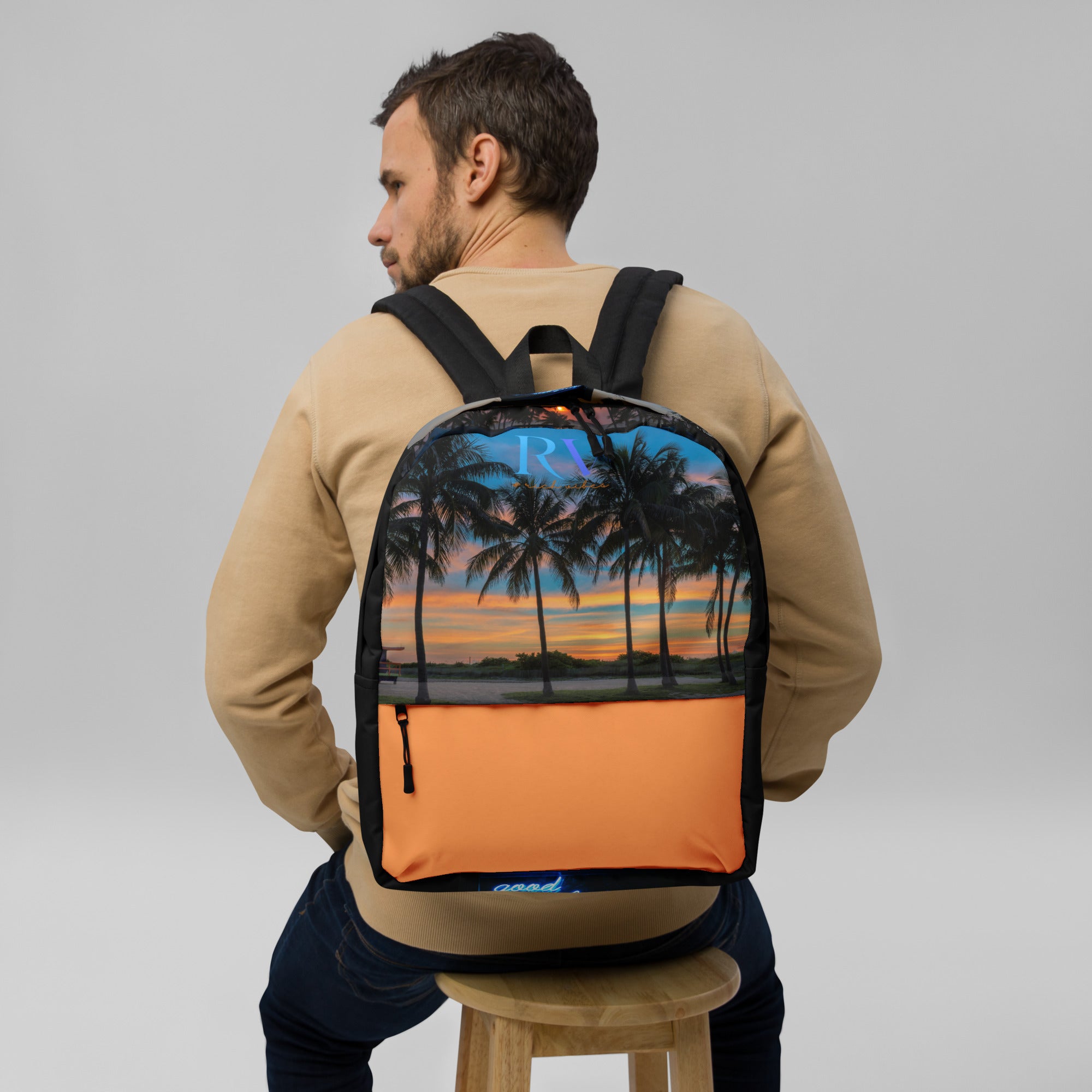 Rich Vibes RV Blue Sunset Beach Vibes - Backpack
