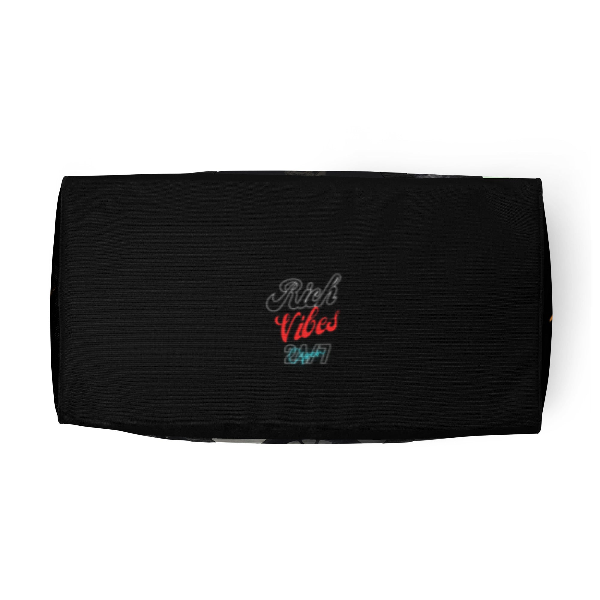 Rich Vibes Brand Of The Brave Bike Life Black Honey Dew Duffle bag