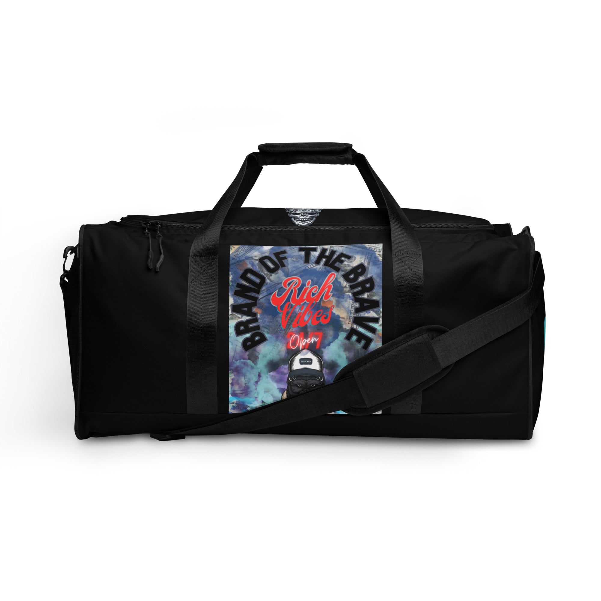 Rich Vibes Brand Of The Brave Cash Denim Duffle bag