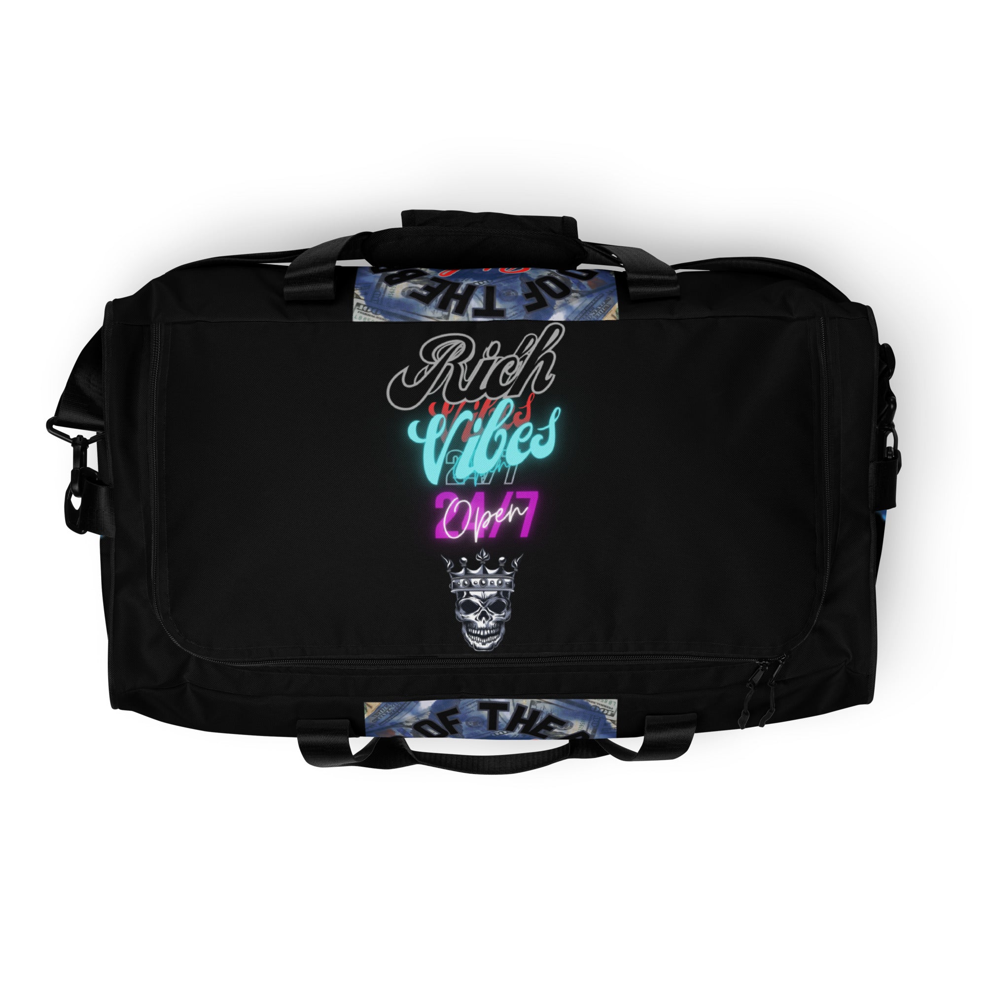Rich Vibes Brand Of The Brave Cash Denim Duffle bag