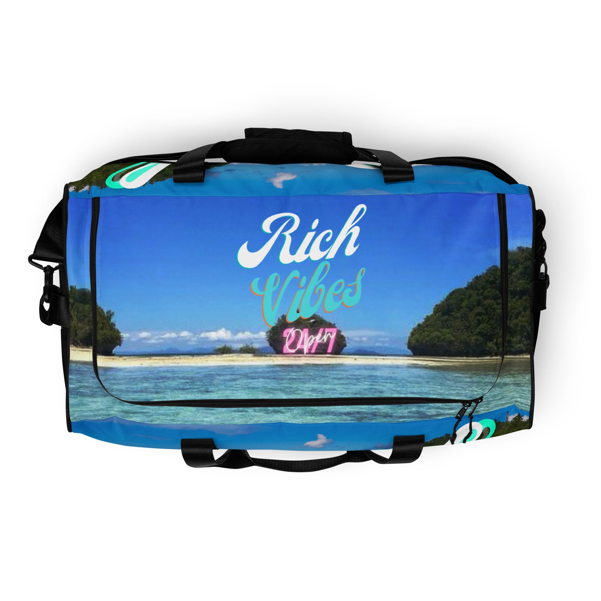 Rich Vibes 24/7 Beach Vibes Sea Blue - Duffle bag