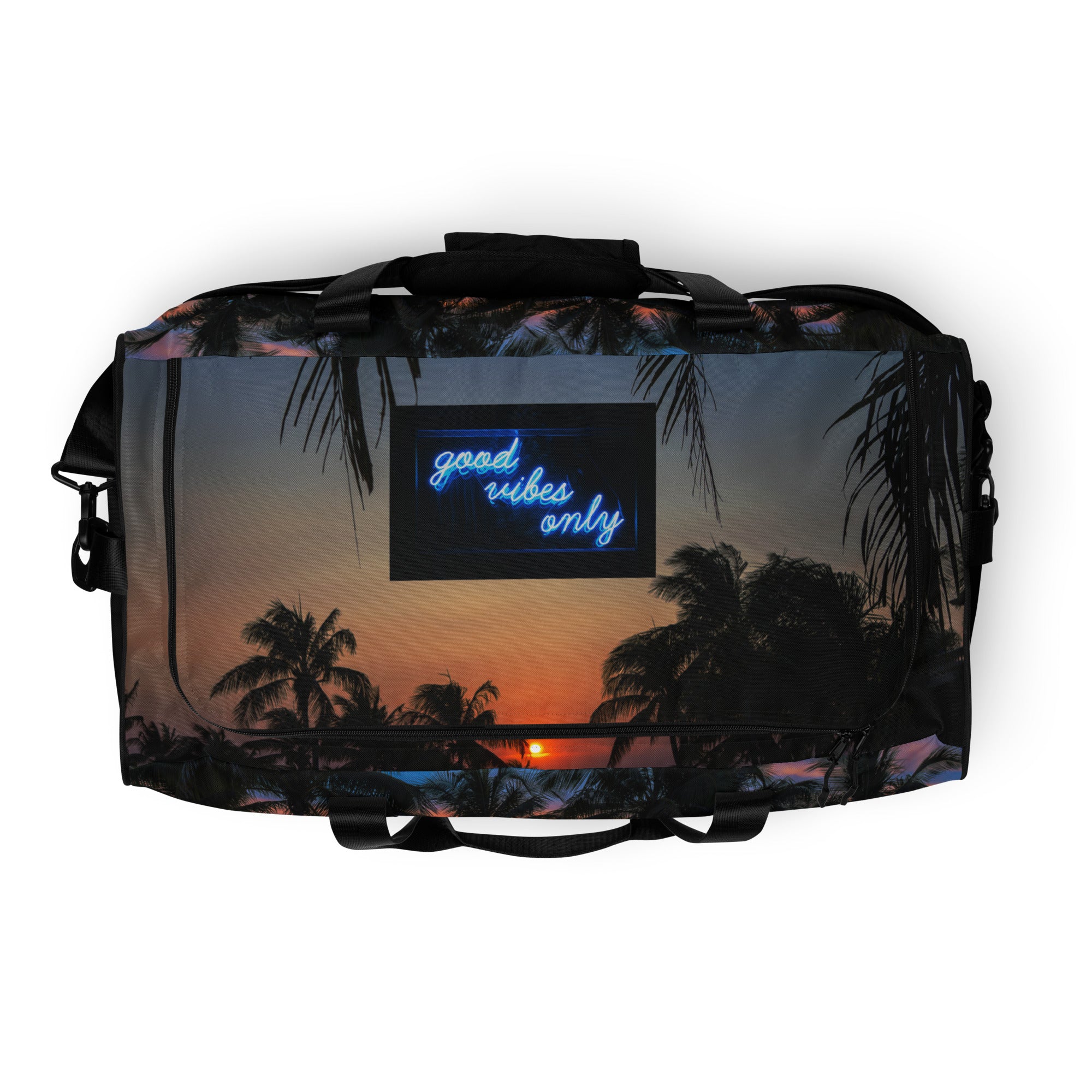 Rich Vibes Purple Sunset Good Vibes Only - Duffle bag