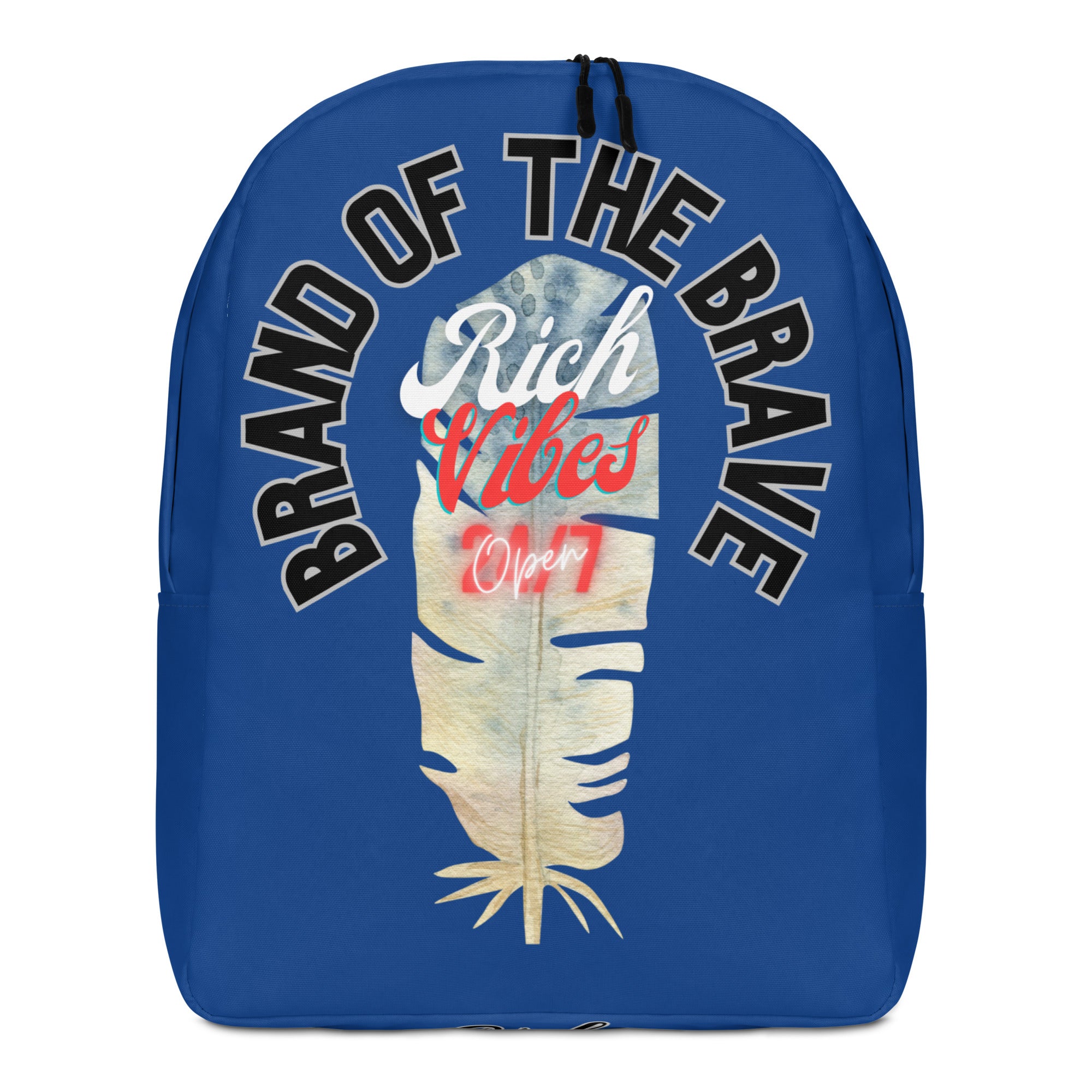 Brand Of The Brave Rich Vibes 1 Feather Blue 01 Minimalist Backpack