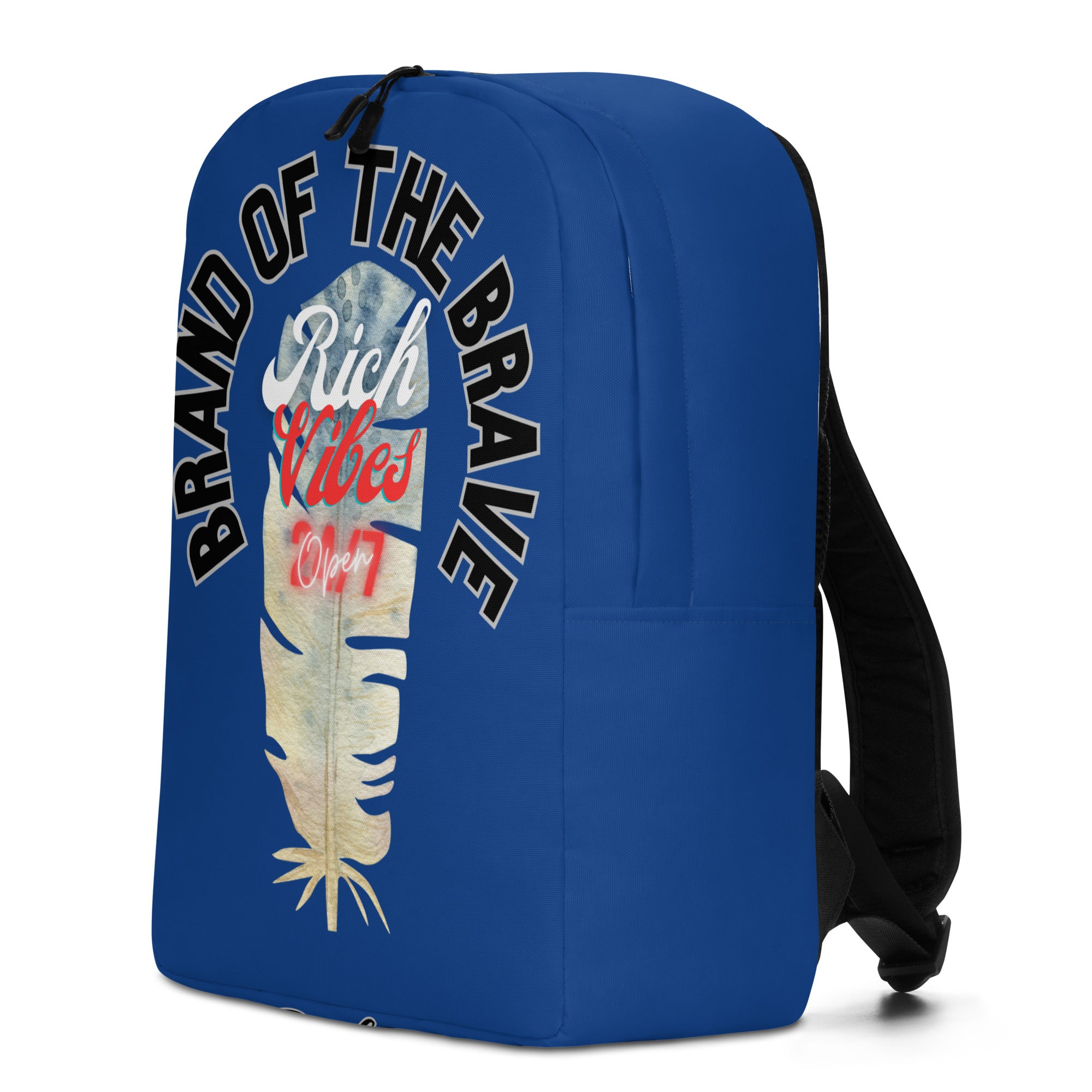 Brand Of The Brave Rich Vibes 1 Feather Blue 01 Minimalist Backpack